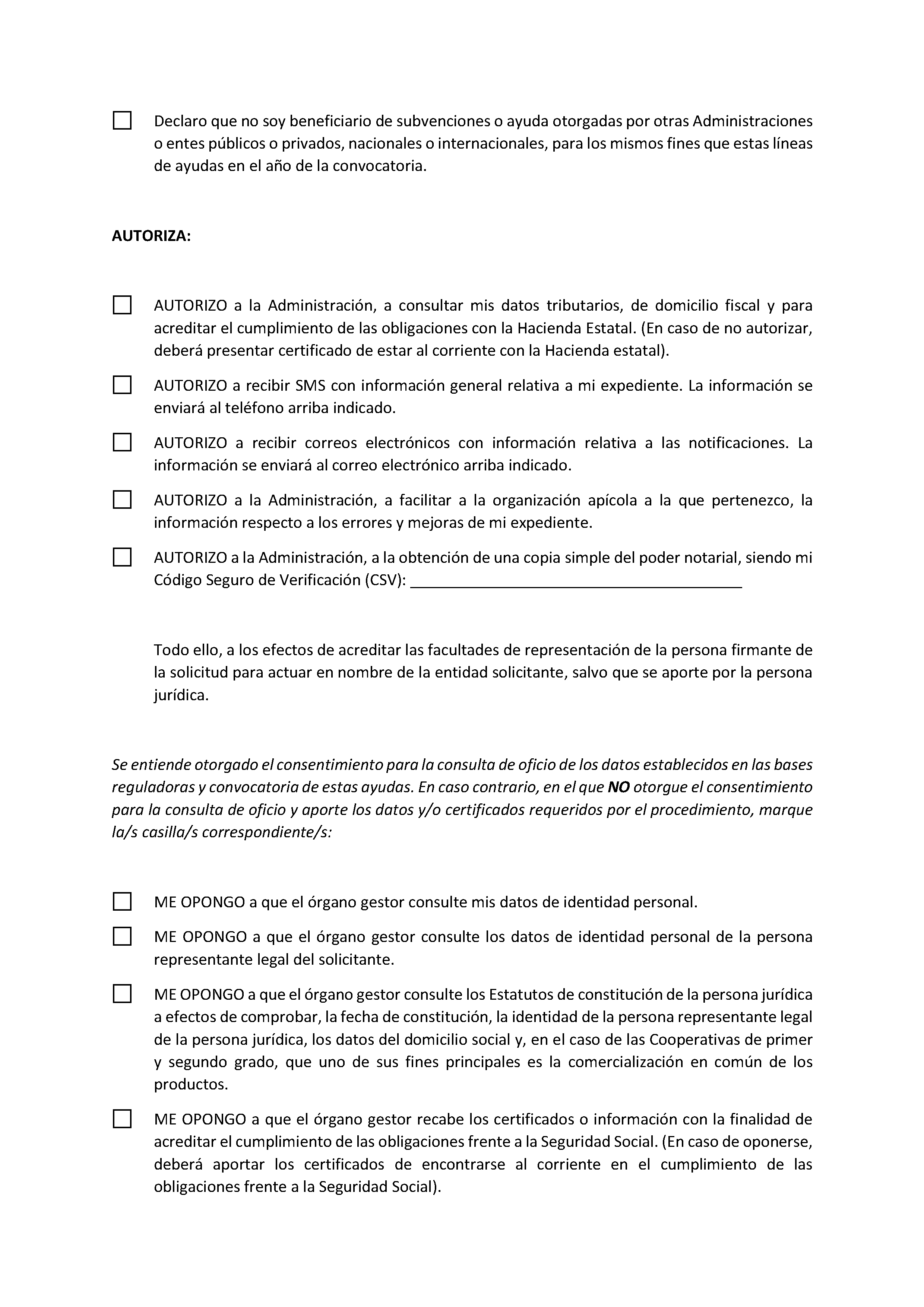 ANEXO I SOLICITUD DE AYUDAS DESTINADAS A MEJORAR LAS CONDICIONES DE  PRODUCCIÓN Y COMERCIALIZACIÓN DE LOS PRODUCTOS DE LA APICULTURA PAG.5