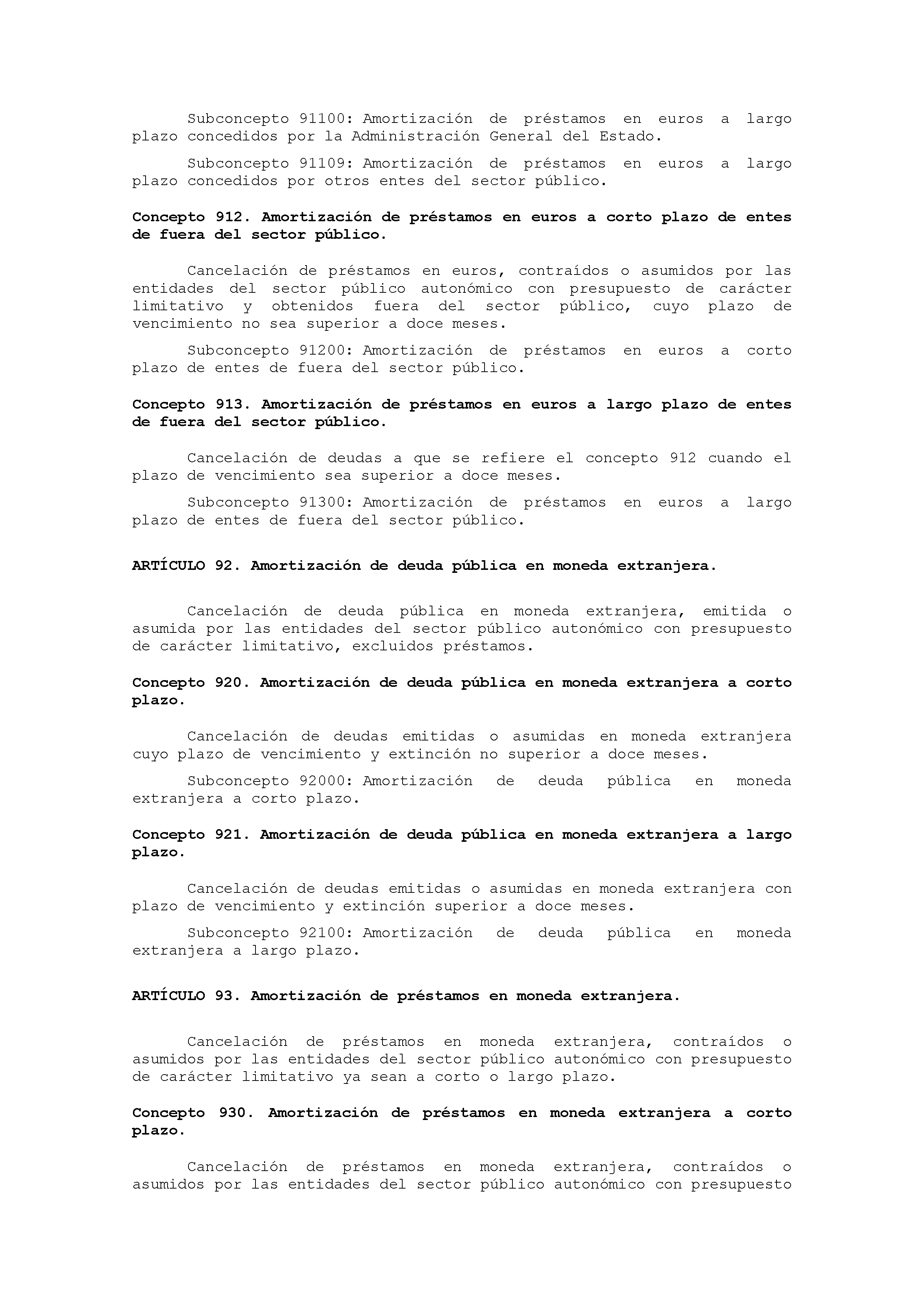 ANEXO IX CÓDIGO DE LA CLASIFICACIÓN ECONÓMICA DE LOS GASTOS PÚBLICOS Pag 47
