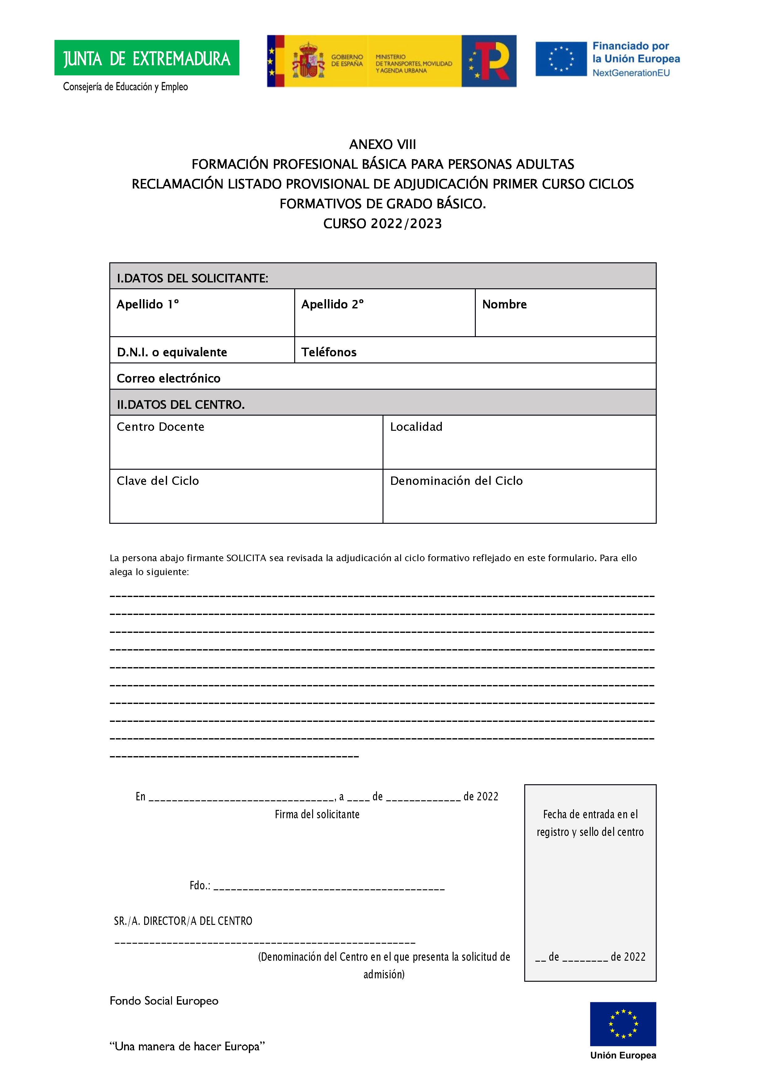 ANEXO IFORMACIÓN PROFESIONAL BÁSICA// CICLOS FORMATIVOS DE GRADO BÁSICO PARA PERSONAS ADULTAS Pag 11
