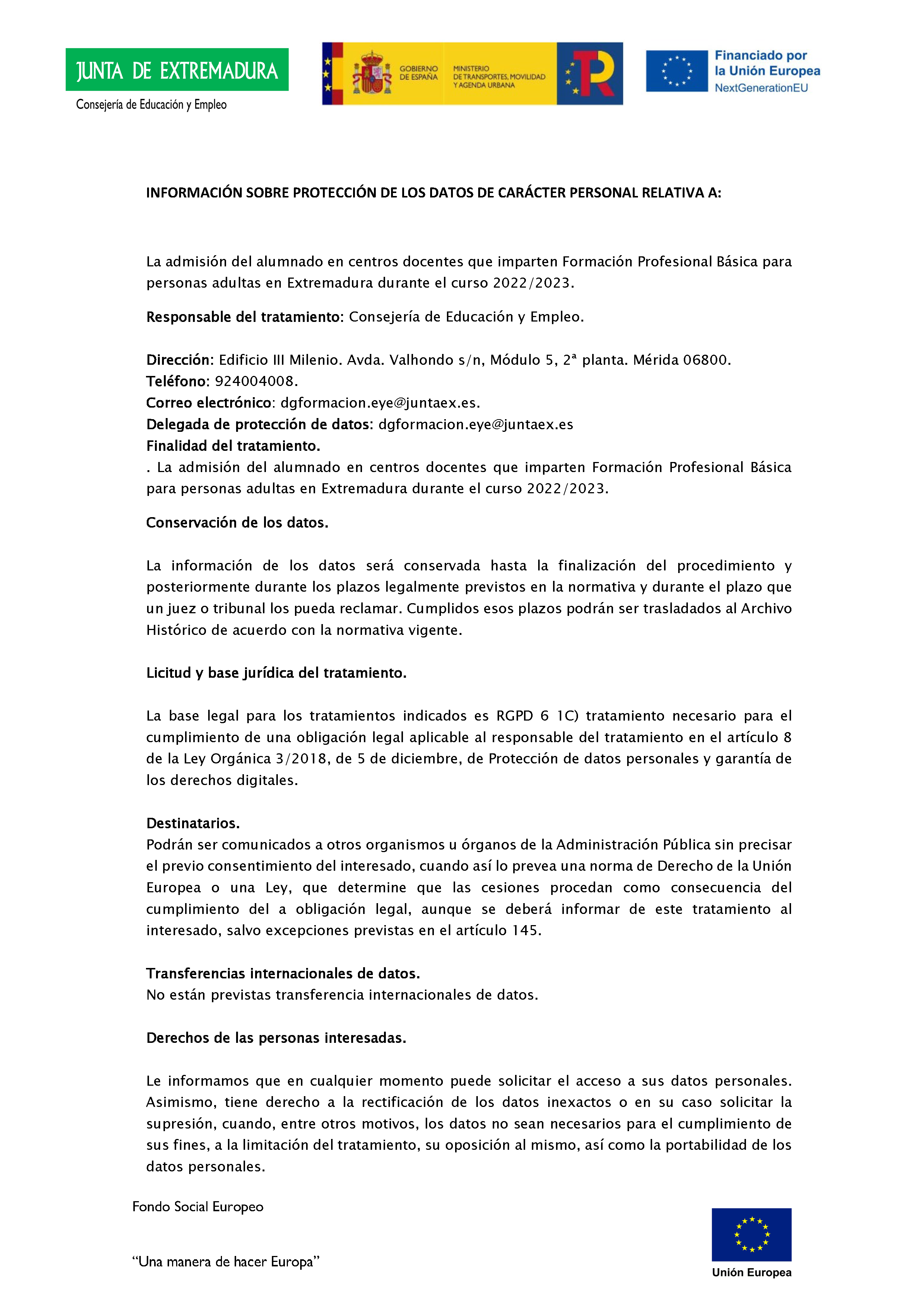 ANEXO IFORMACIÓN PROFESIONAL BÁSICA// CICLOS FORMATIVOS DE GRADO BÁSICO PARA PERSONAS ADULTAS Pag 13