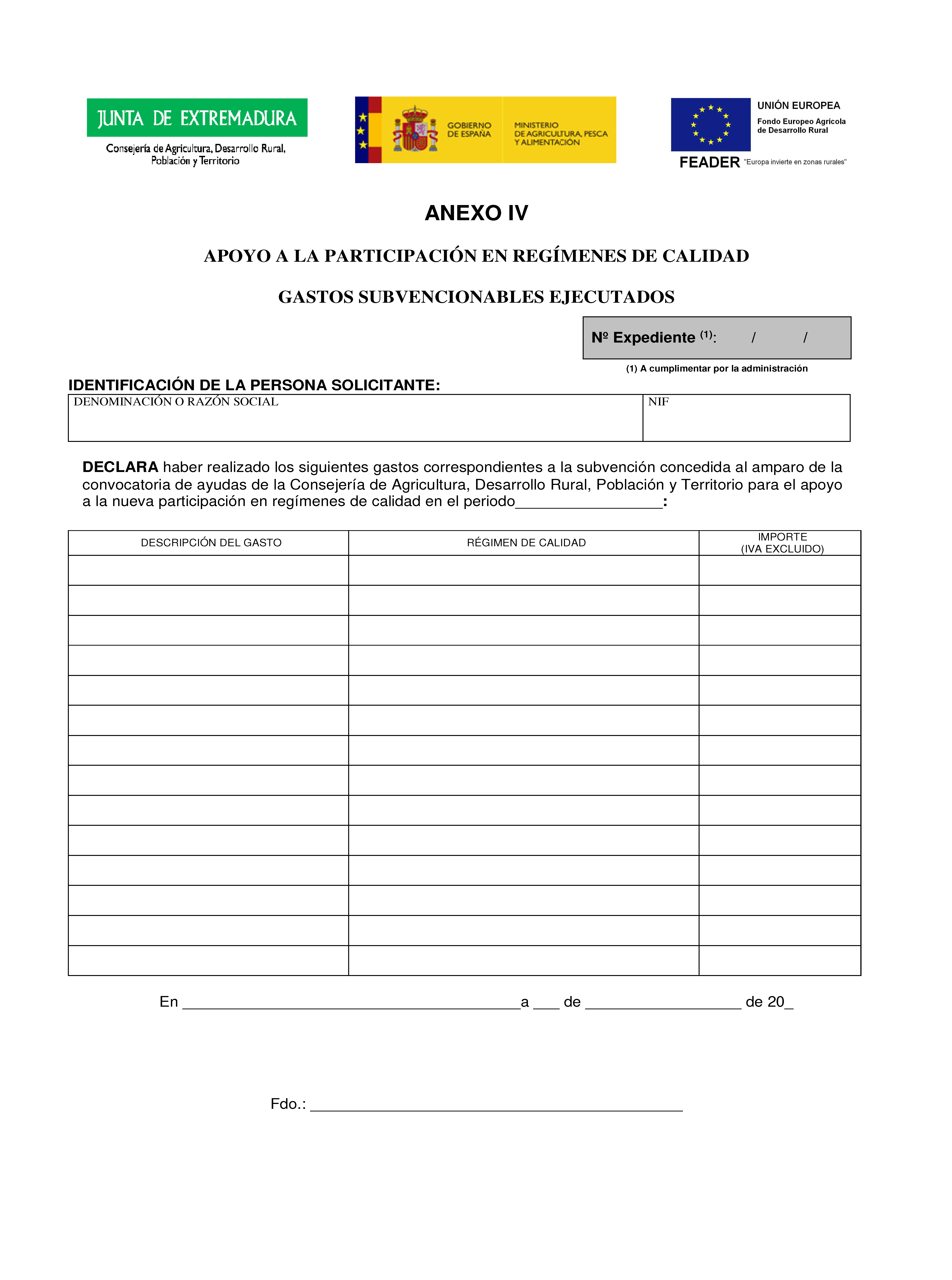 ANEXOS SOLICITUD DE AYUDAS A LOS REGIMENES DE CALIDAD DE LOS PRODUCTOS Pag 16
