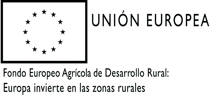 LOGO UNION EUROPEA - FONDO EUROPEO AGRICOLA DE DESARROLLO RURAL. EUROPA INVIERTE EN LAS ZONAS RURALES