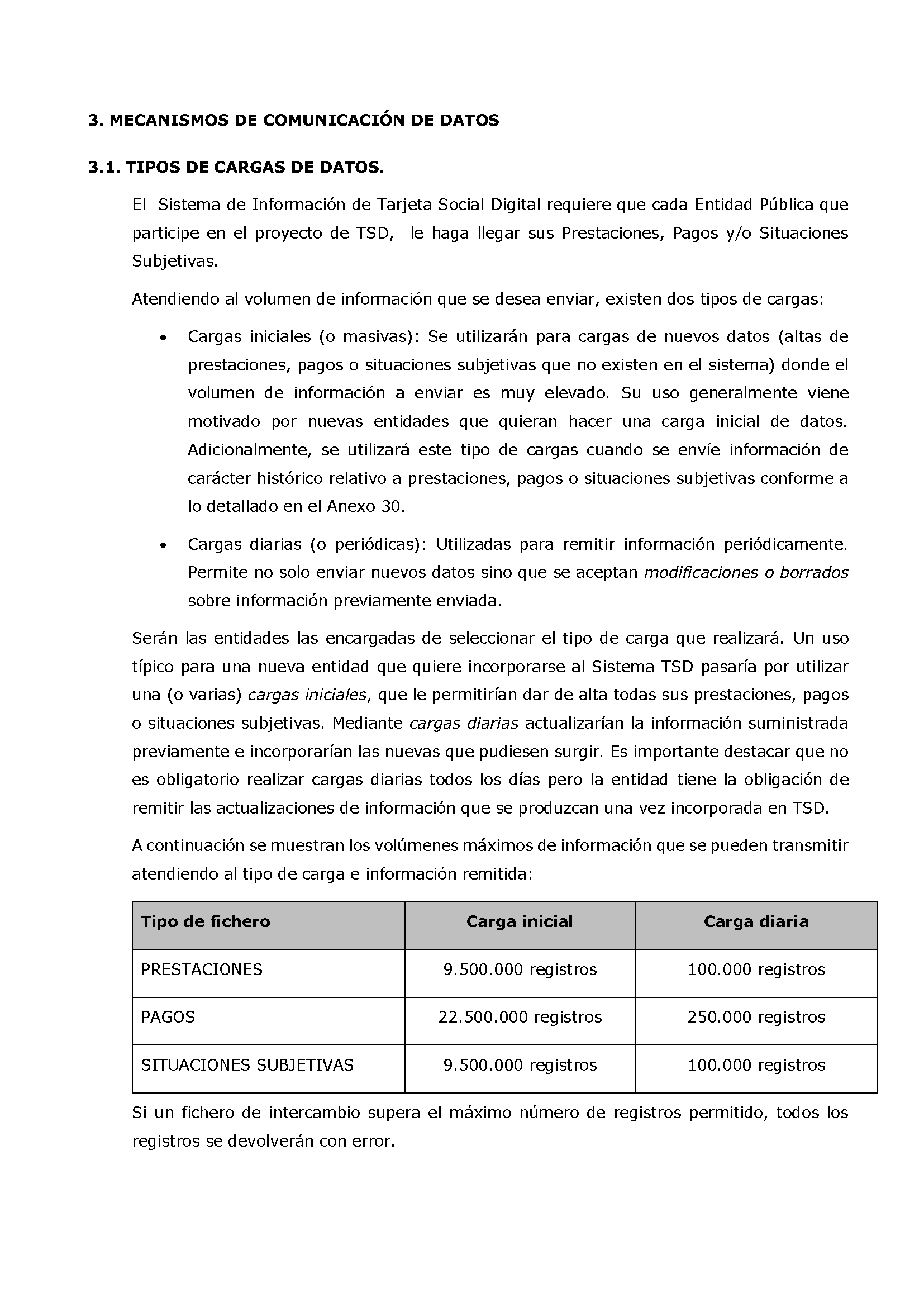 ANEXOS PROTOCOLO DE INTERCAMBIO DE FICHEROS PARA LA CARGA DE DATOS EN TARJETA SOCIAL DIGITAL Pag 14