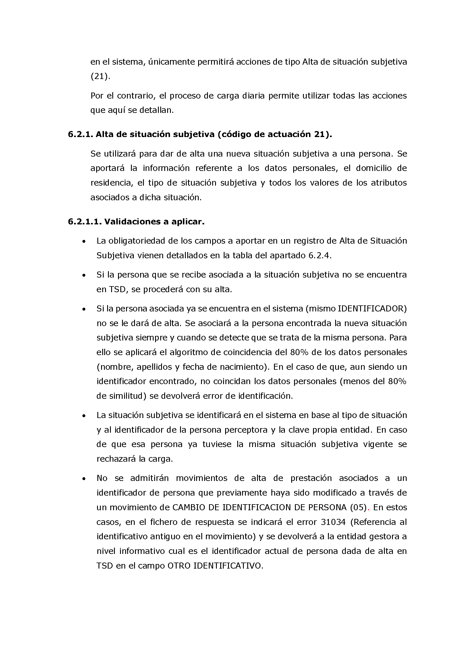 ANEXOS PROTOCOLO DE INTERCAMBIO DE FICHEROS PARA LA CARGA DE DATOS EN TARJETA SOCIAL DIGITAL Pag 72