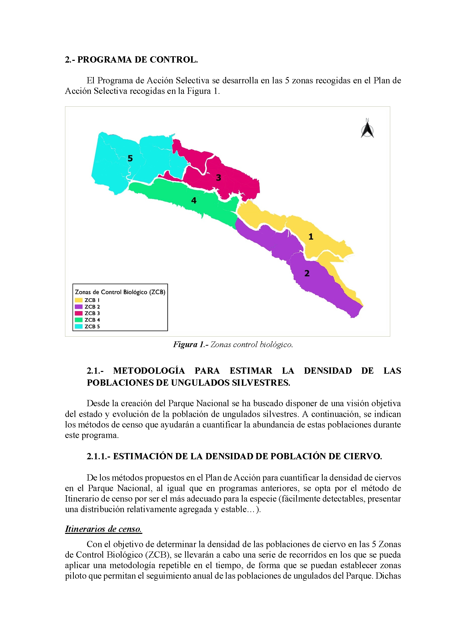 PROGRAMA DE ACCION SELECTIVA DE LAS POBLACIONES DE UNGULADOS SILVESTRES EN EL PARQUE NACIONAL DE MONFRAGUE 2022-2023 Pag 3