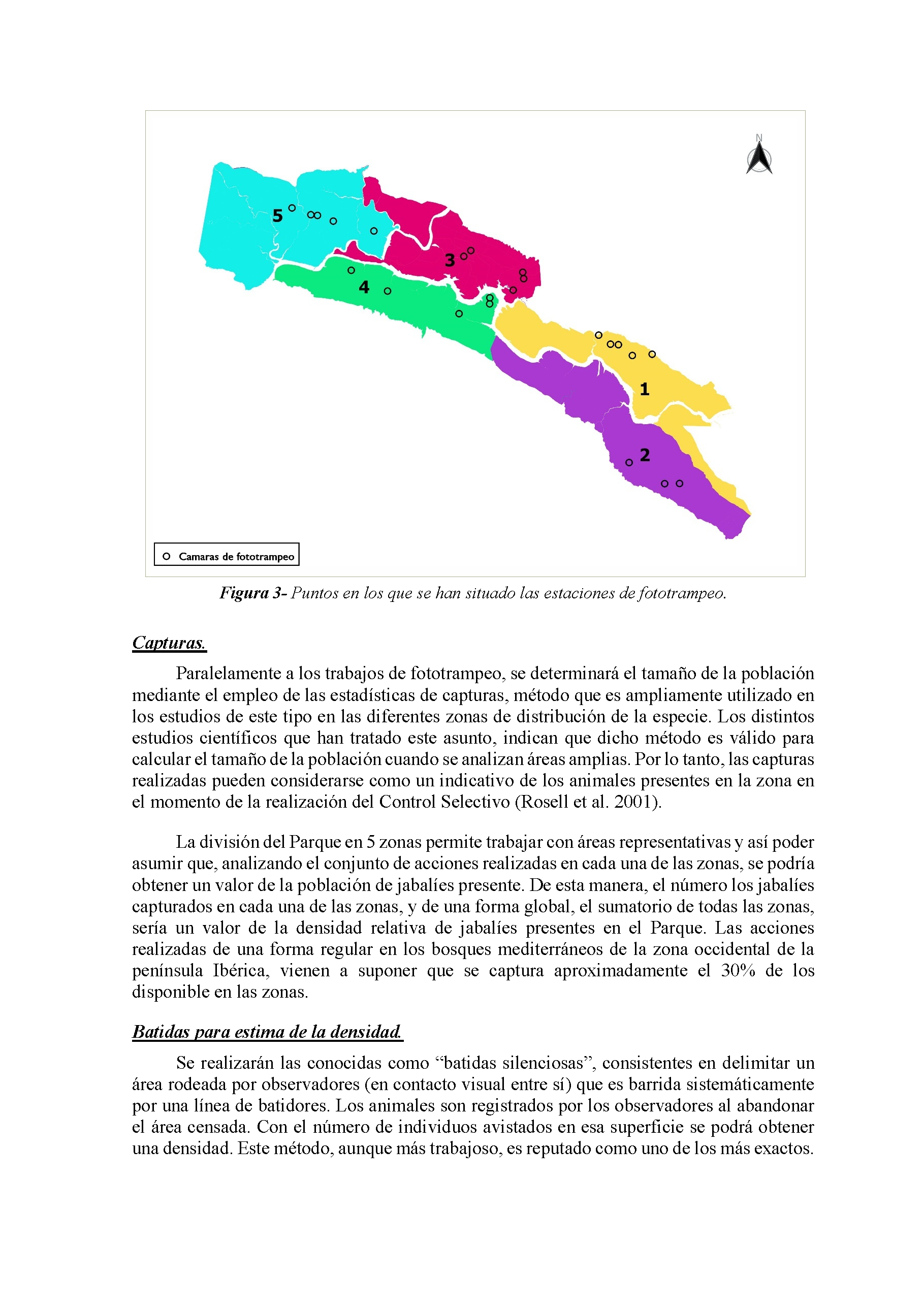 PROGRAMA DE ACCION SELECTIVA DE LAS POBLACIONES DE UNGULADOS SILVESTRES EN EL PARQUE NACIONAL DE MONFRAGUE 2022-2023 Pag 7
