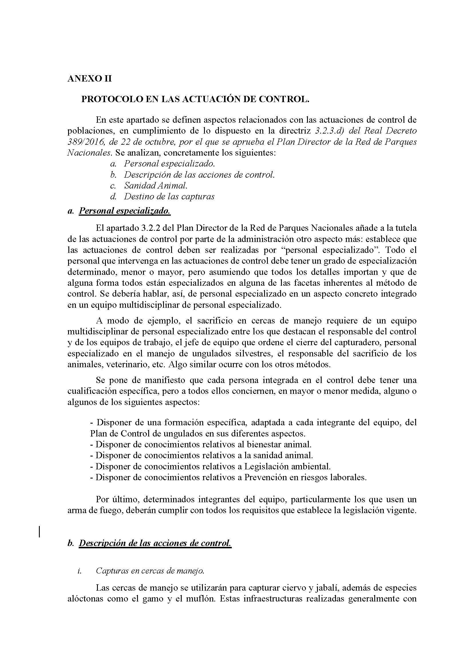 PROGRAMA DE ACCION SELECTIVA DE LAS POBLACIONES DE UNGULADOS SILVESTRES EN EL PARQUE NACIONAL DE MONFRAGUE 2022-2023 Pag 17