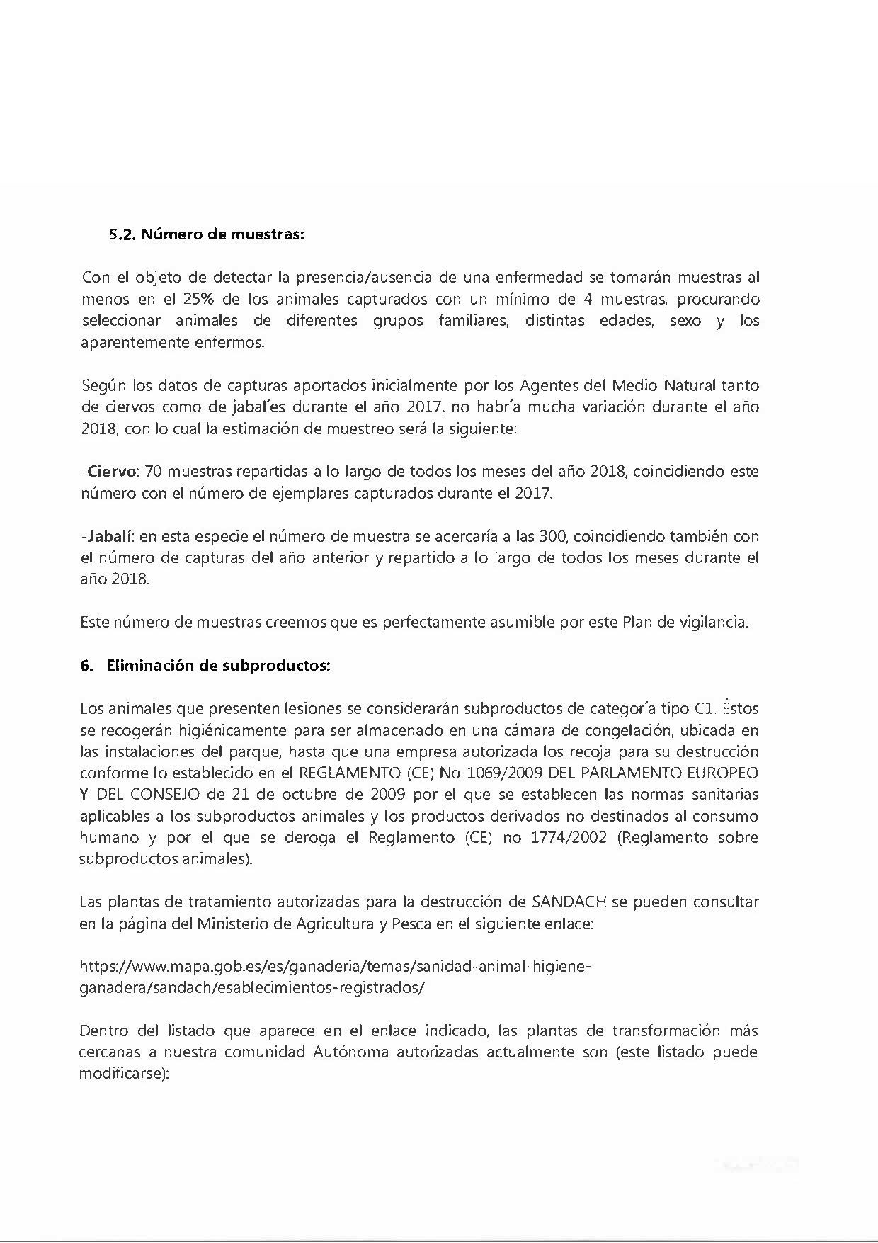 PROGRAMA DE ACCION SELECTIVA DE LAS POBLACIONES DE UNGULADOS SILVESTRES EN EL PARQUE NACIONAL DE MONFRAGUE 2022-2023 Pag 26