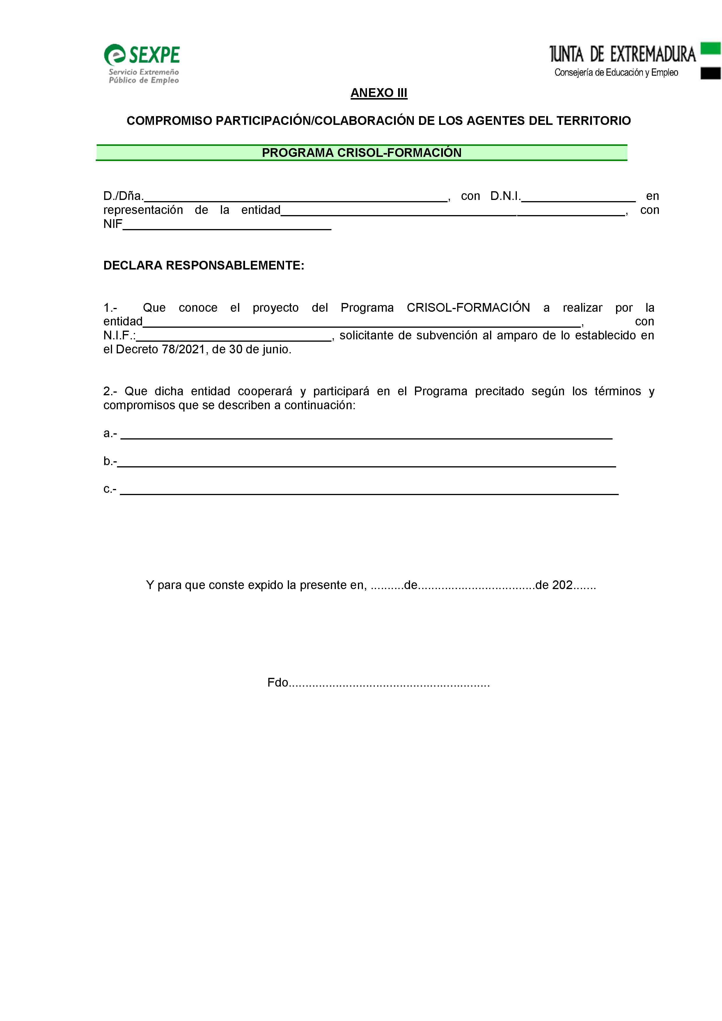 ANEXO SOLICITUD APROVACION DE PROYECTOS / SUBVENCIONES Pag 14