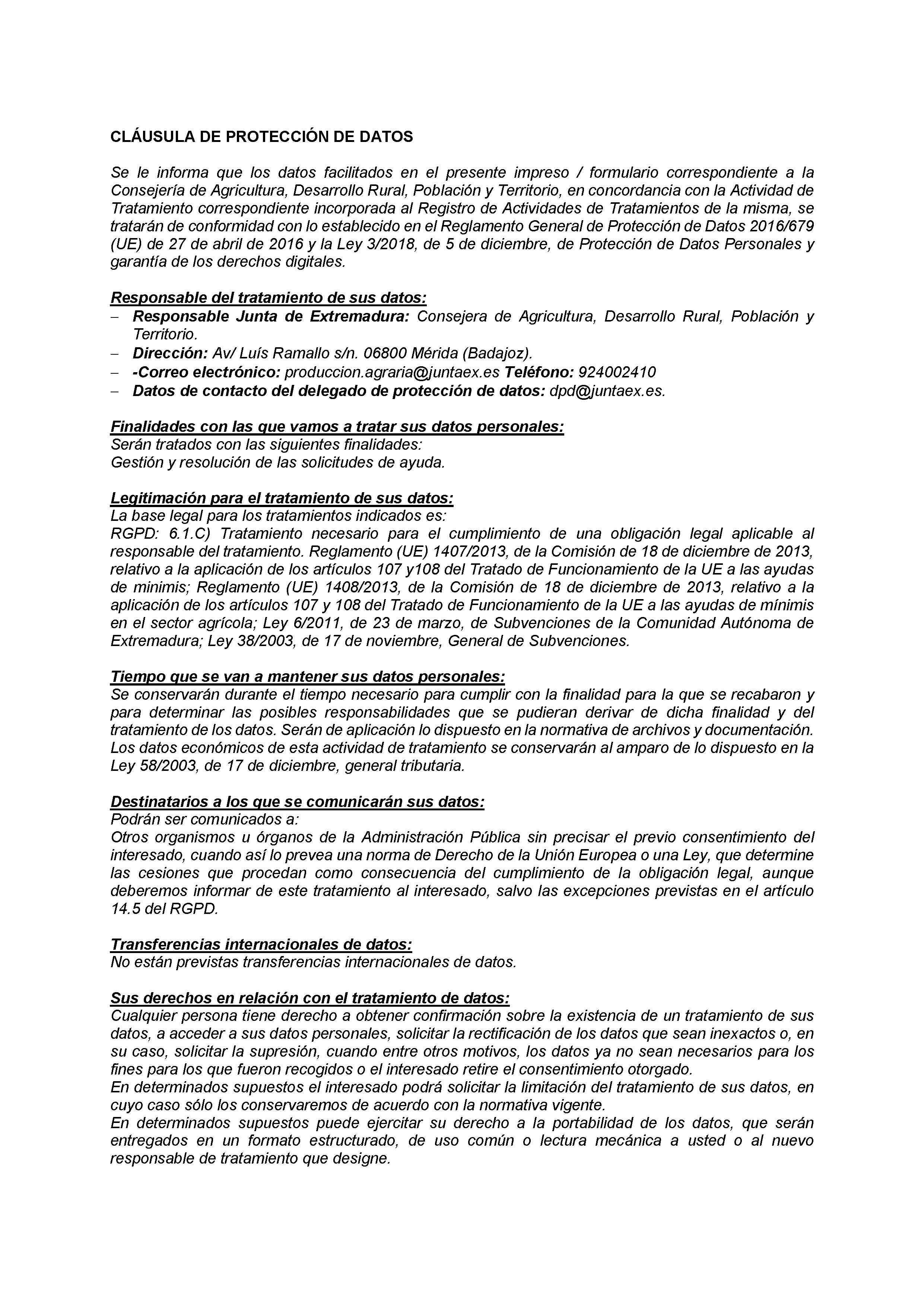 ANEXO I SOLICITUD SUBVENCIONES A LOS PROFESIONALES EN GANADERIA DE LA COMUNIDAD AUTONOMA DE EXTREMADURA Pag 4
