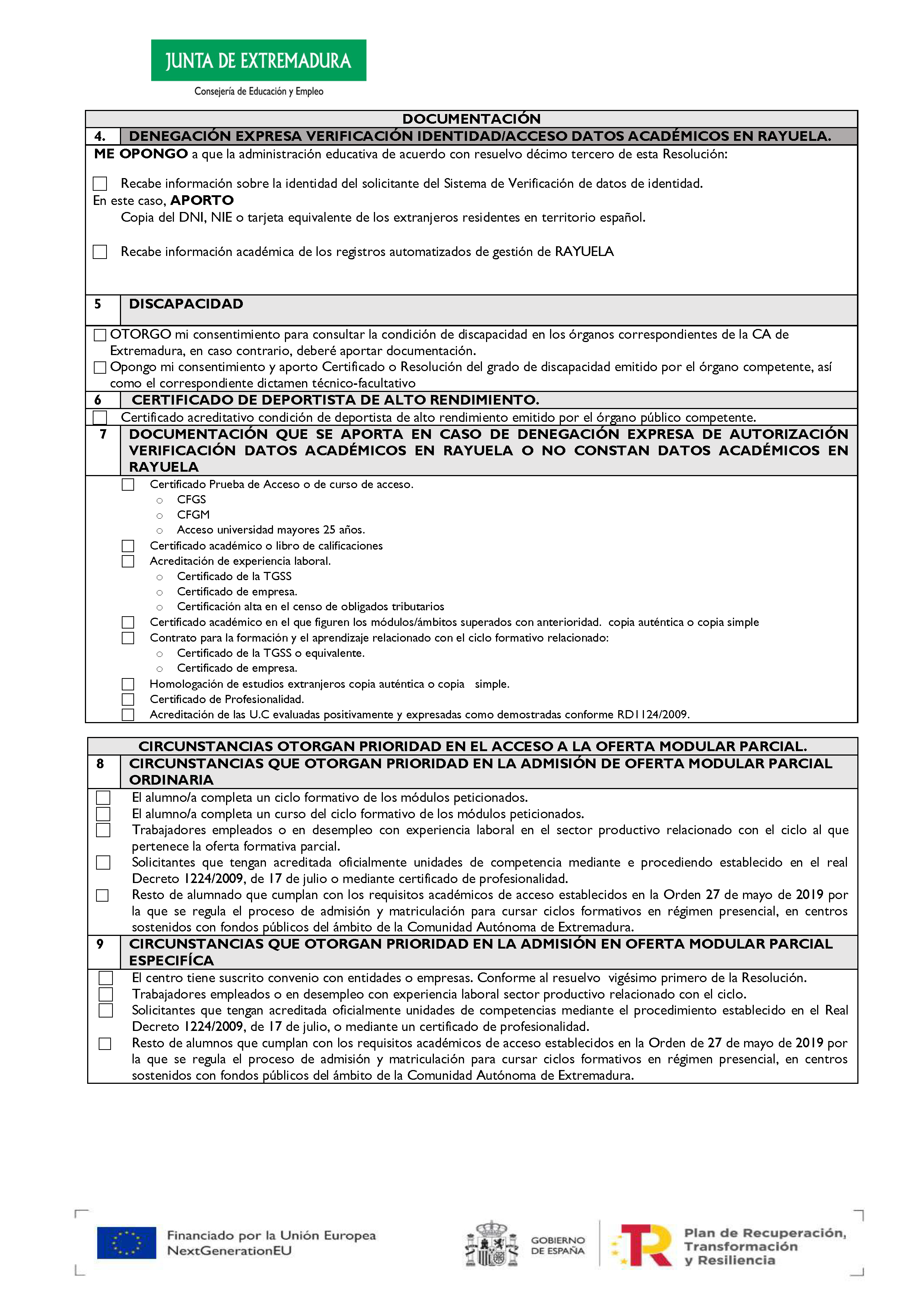 ANEXO I OFERTA PARCIAL DE MÓDULOS PROFESIONALES INCLUIDOS EN TÍTULOS DE FORMACIÓN PROFESIONAL CALENDARIO DE ACTUACIONES - CURSO 2022/2023 Pag 3