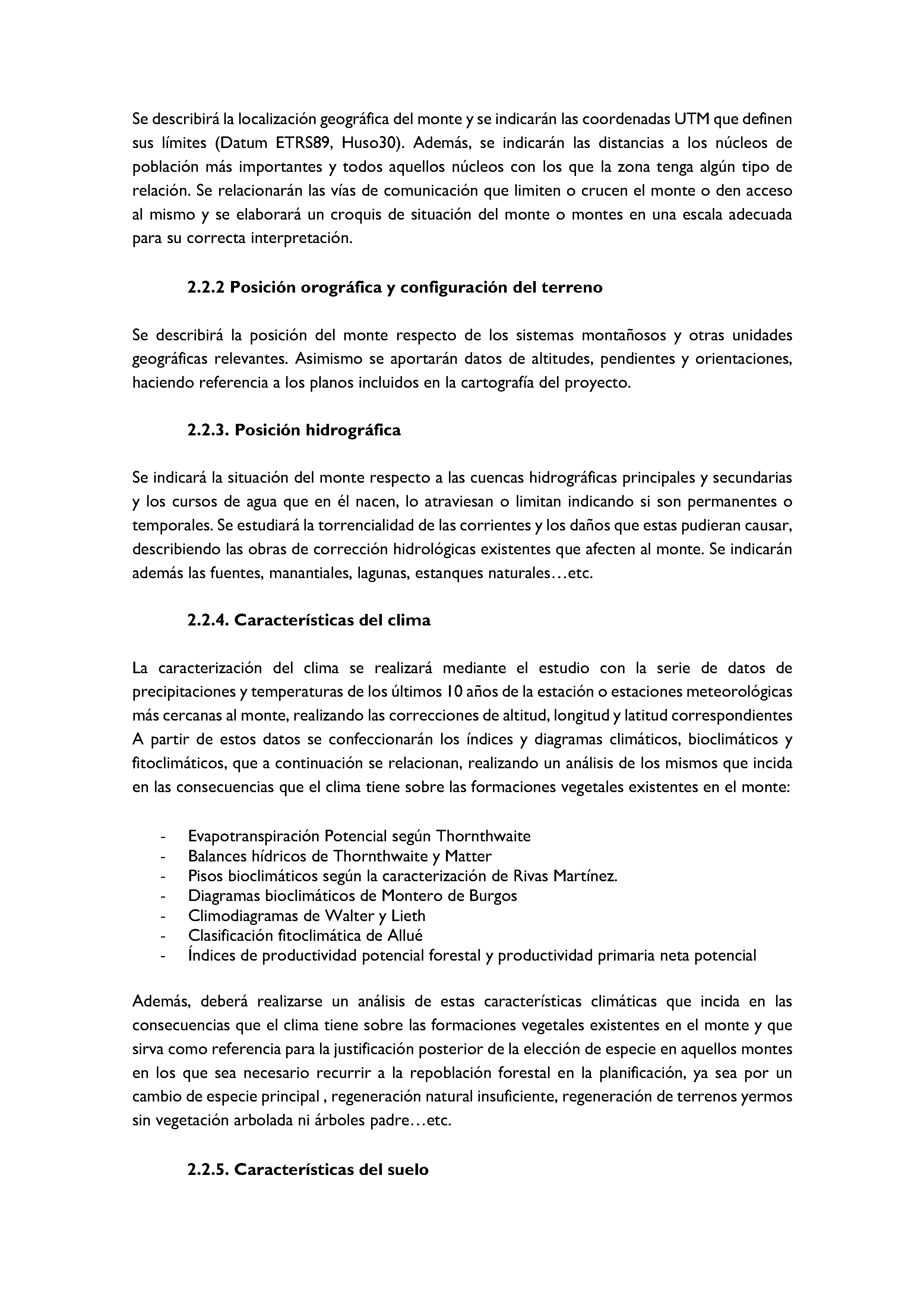ANEXO - INSTRUCCIONES DE ORDENACIÓN DE LOS PROYECTOS DE ORDENACIÓN DE MONTES Pag 5