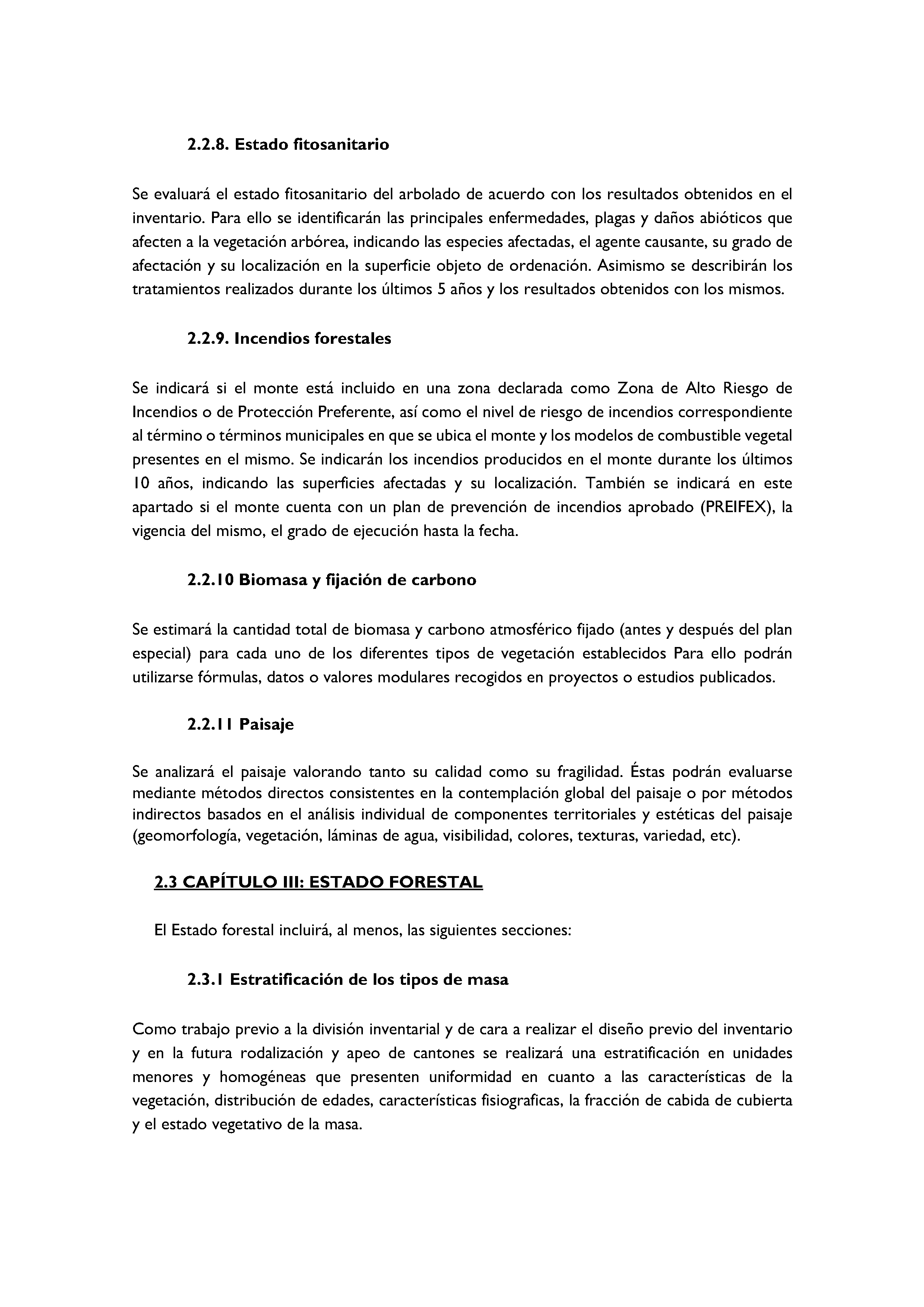ANEXO - INSTRUCCIONES DE ORDENACIÓN DE LOS PROYECTOS DE ORDENACIÓN DE MONTES Pag 7