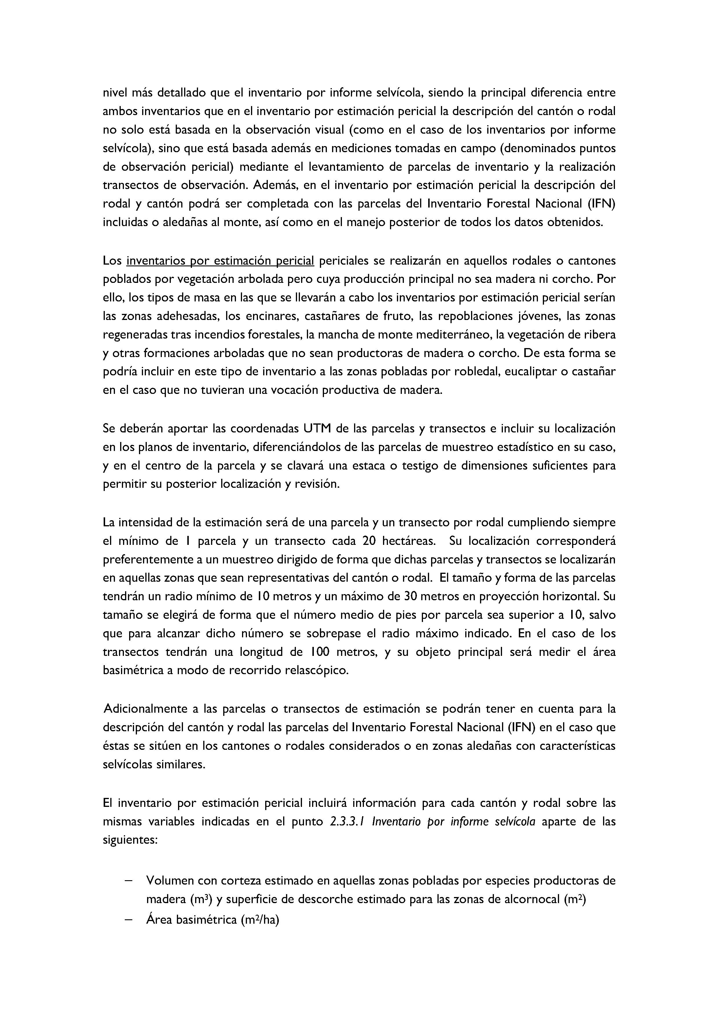 ANEXO - INSTRUCCIONES DE ORDENACIÓN DE LOS PROYECTOS DE ORDENACIÓN DE MONTES Pag 11