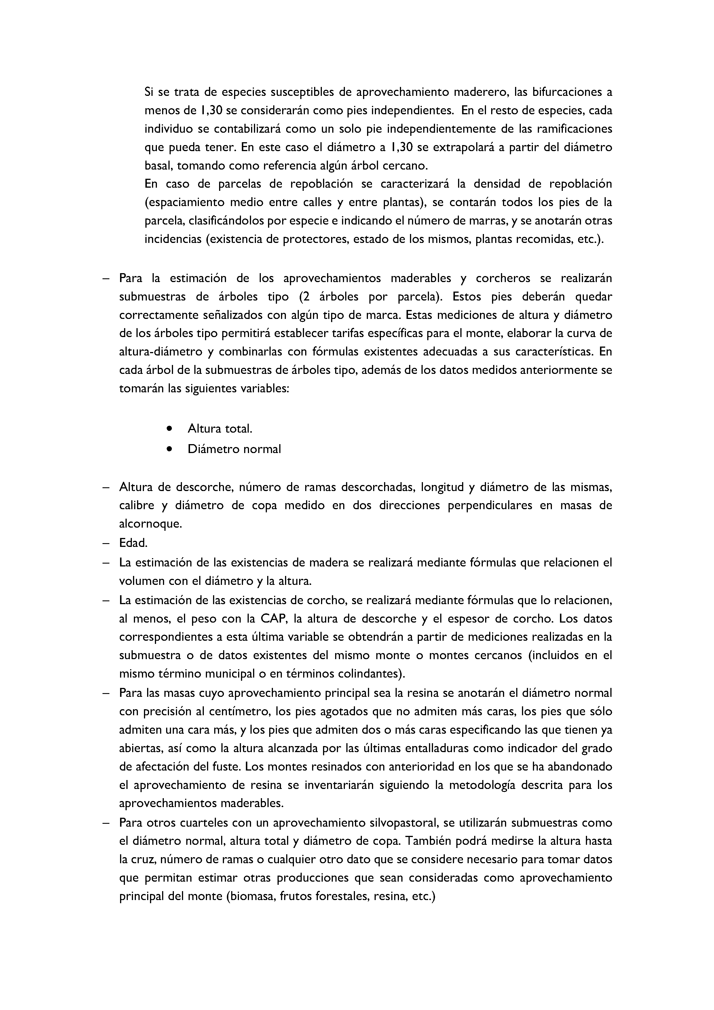 ANEXO - INSTRUCCIONES DE ORDENACIÓN DE LOS PROYECTOS DE ORDENACIÓN DE MONTES Pag 13