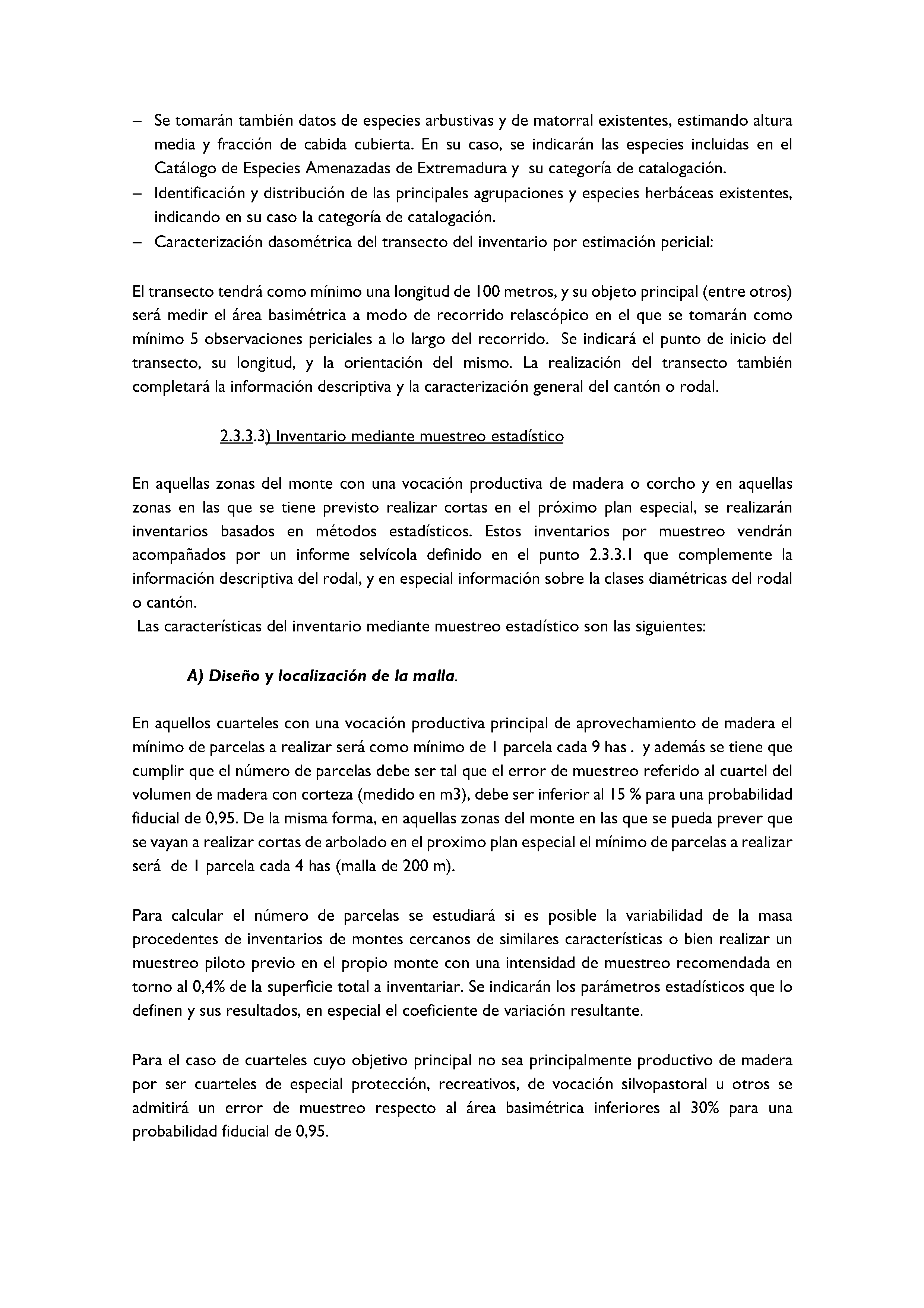 ANEXO - INSTRUCCIONES DE ORDENACIÓN DE LOS PROYECTOS DE ORDENACIÓN DE MONTES Pag 14
