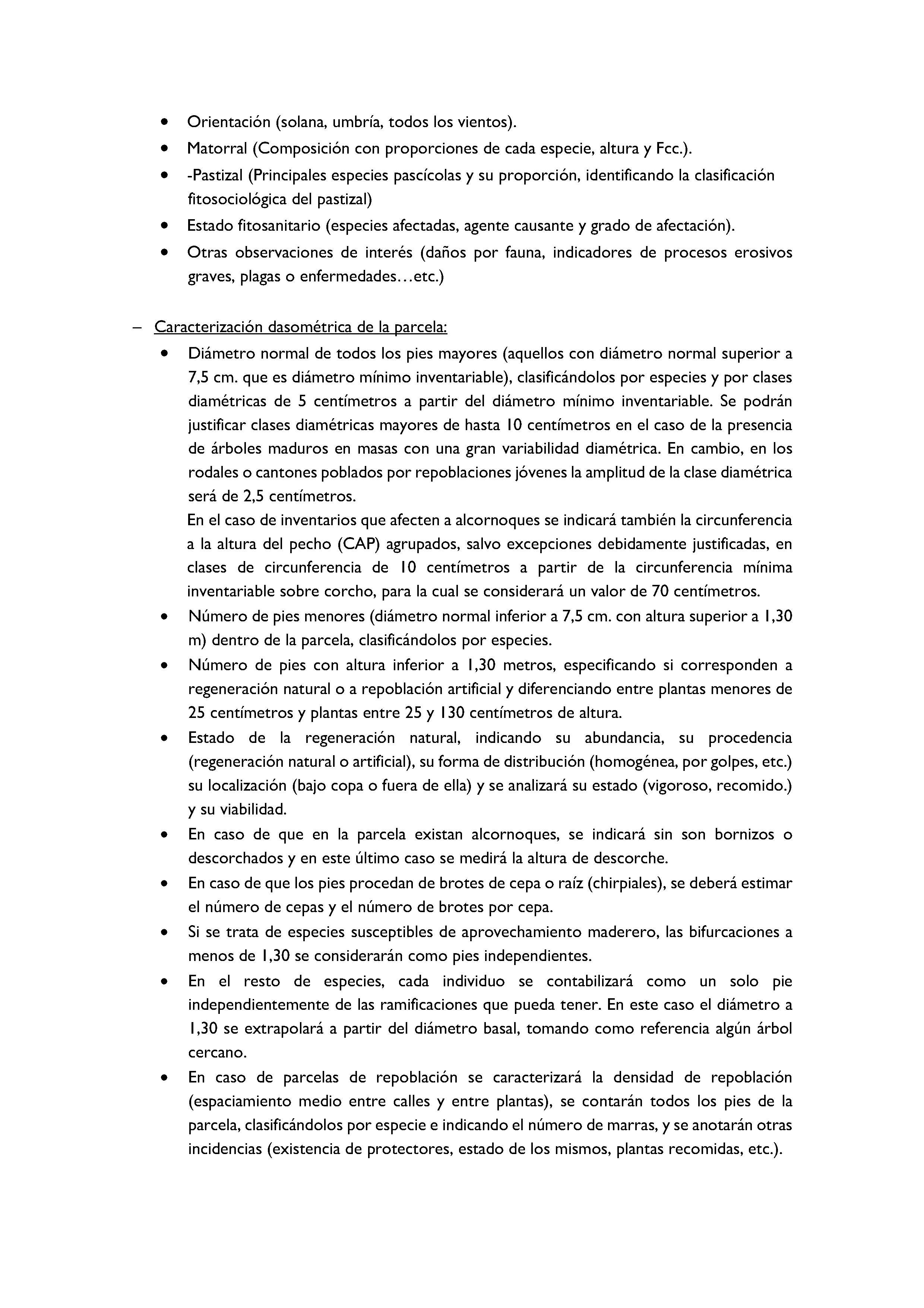ANEXO - INSTRUCCIONES DE ORDENACIÓN DE LOS PROYECTOS DE ORDENACIÓN DE MONTES Pag 16
