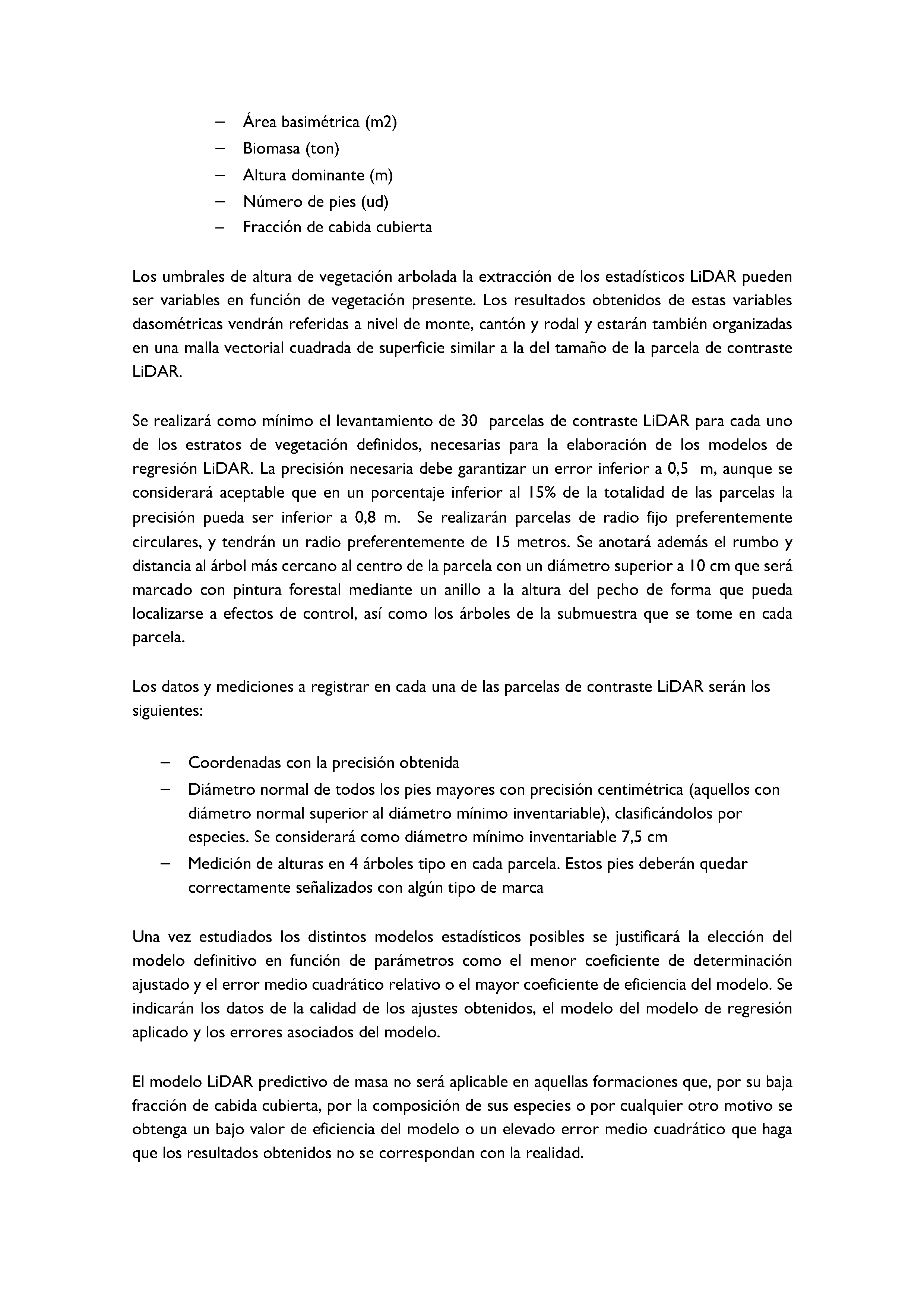ANEXO - INSTRUCCIONES DE ORDENACIÓN DE LOS PROYECTOS DE ORDENACIÓN DE MONTES Pag 19