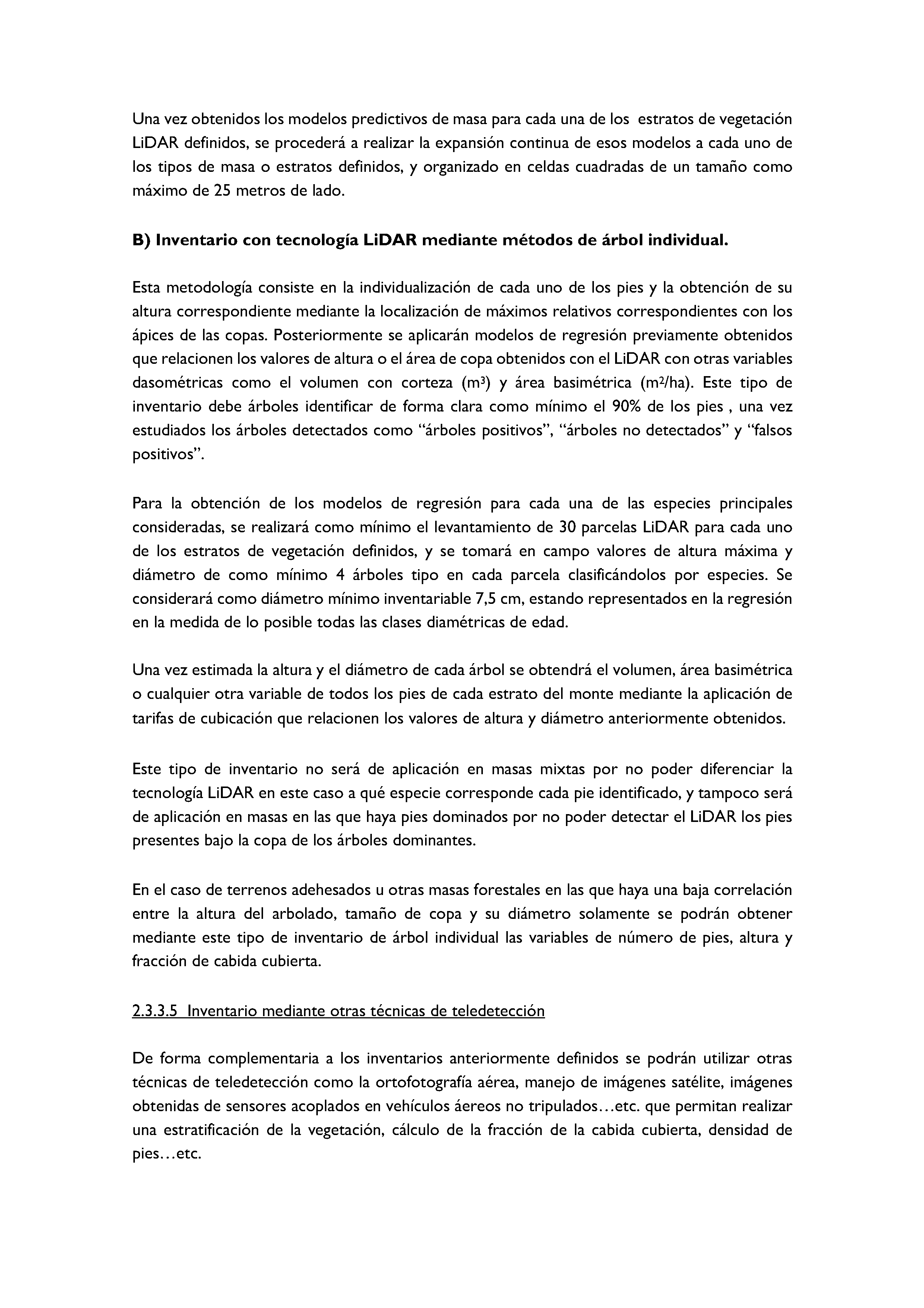ANEXO - INSTRUCCIONES DE ORDENACIÓN DE LOS PROYECTOS DE ORDENACIÓN DE MONTES Pag 20