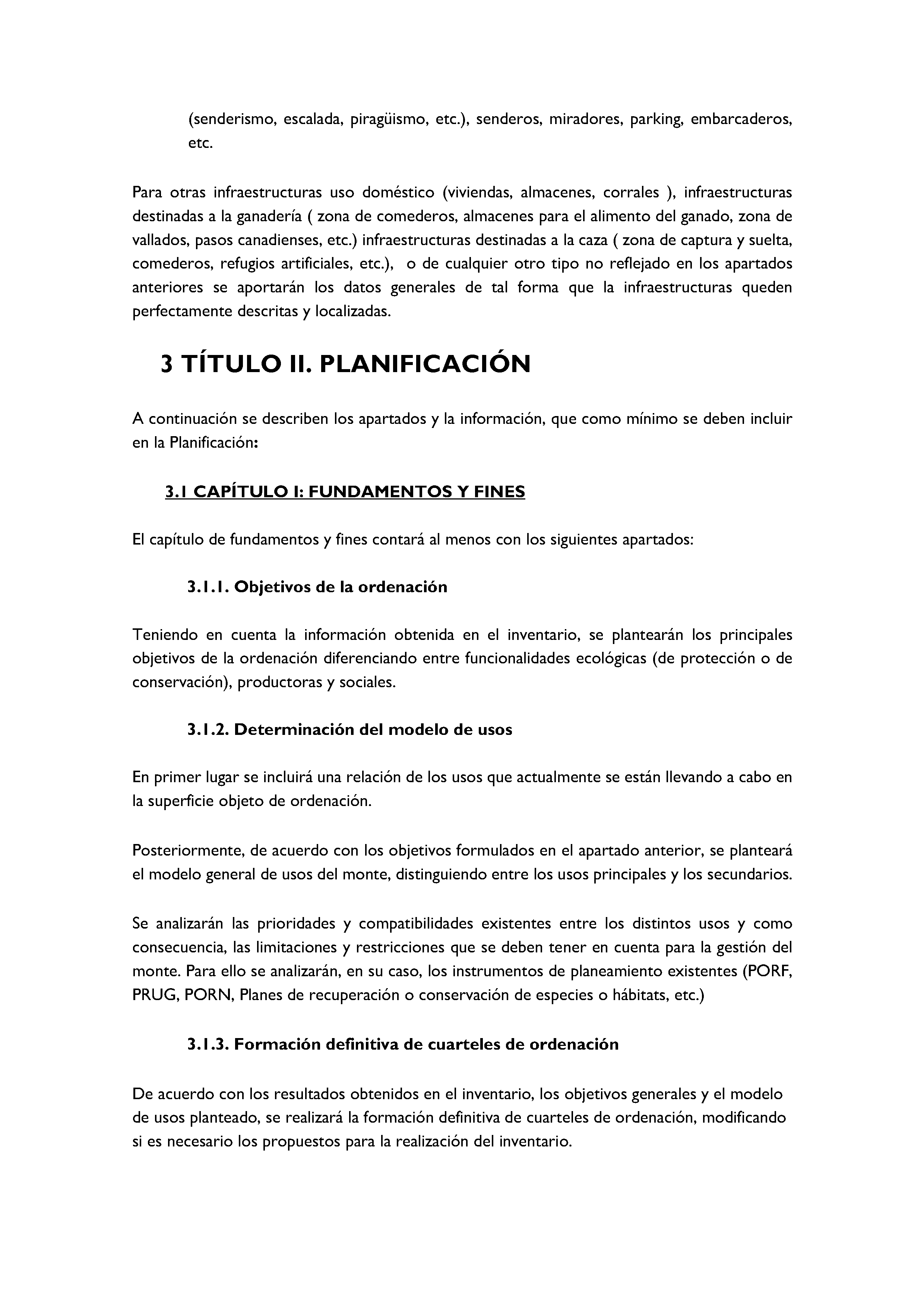 ANEXO - INSTRUCCIONES DE ORDENACIÓN DE LOS PROYECTOS DE ORDENACIÓN DE MONTES Pag 25