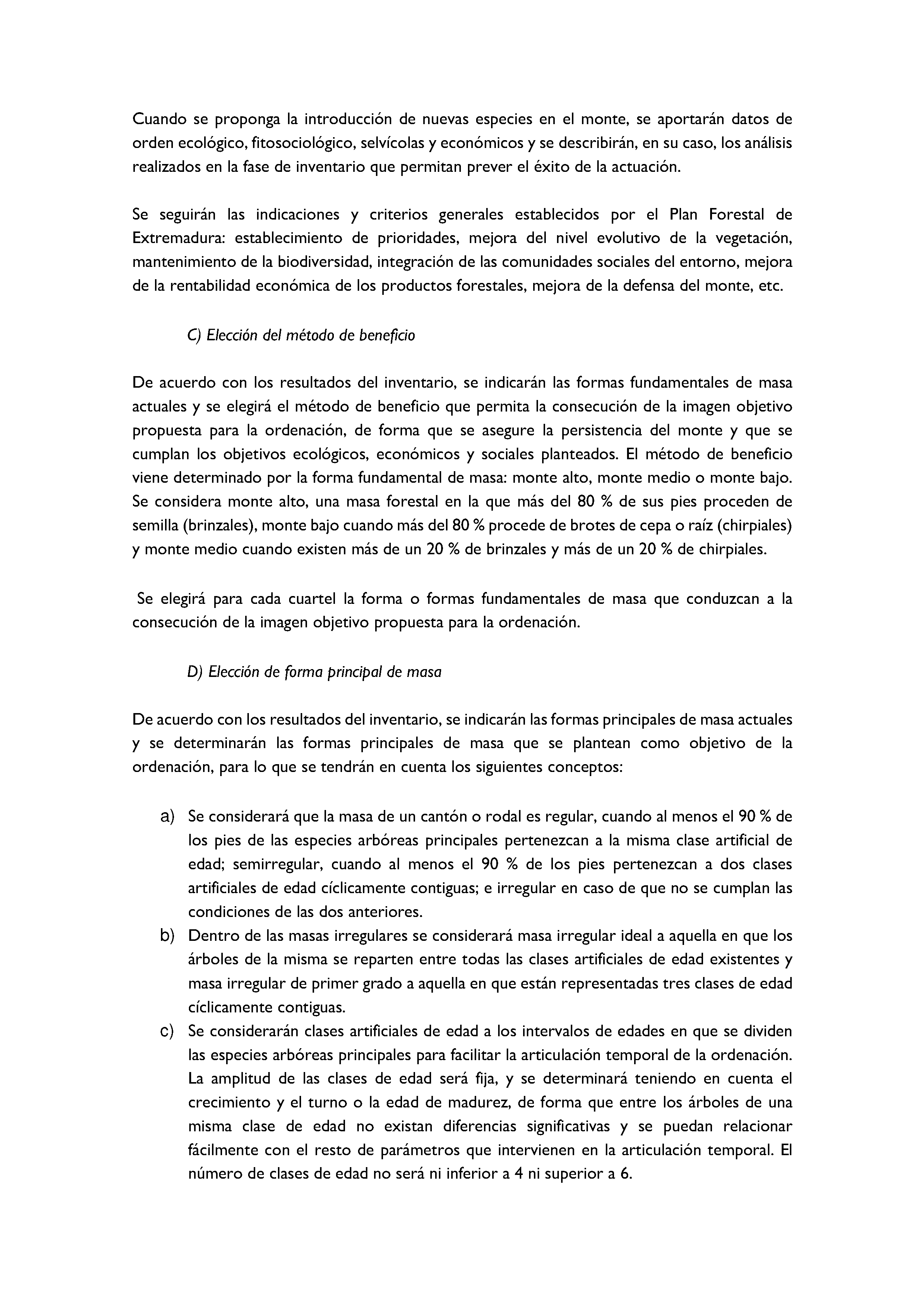 ANEXO - INSTRUCCIONES DE ORDENACIÓN DE LOS PROYECTOS DE ORDENACIÓN DE MONTES Pag 27