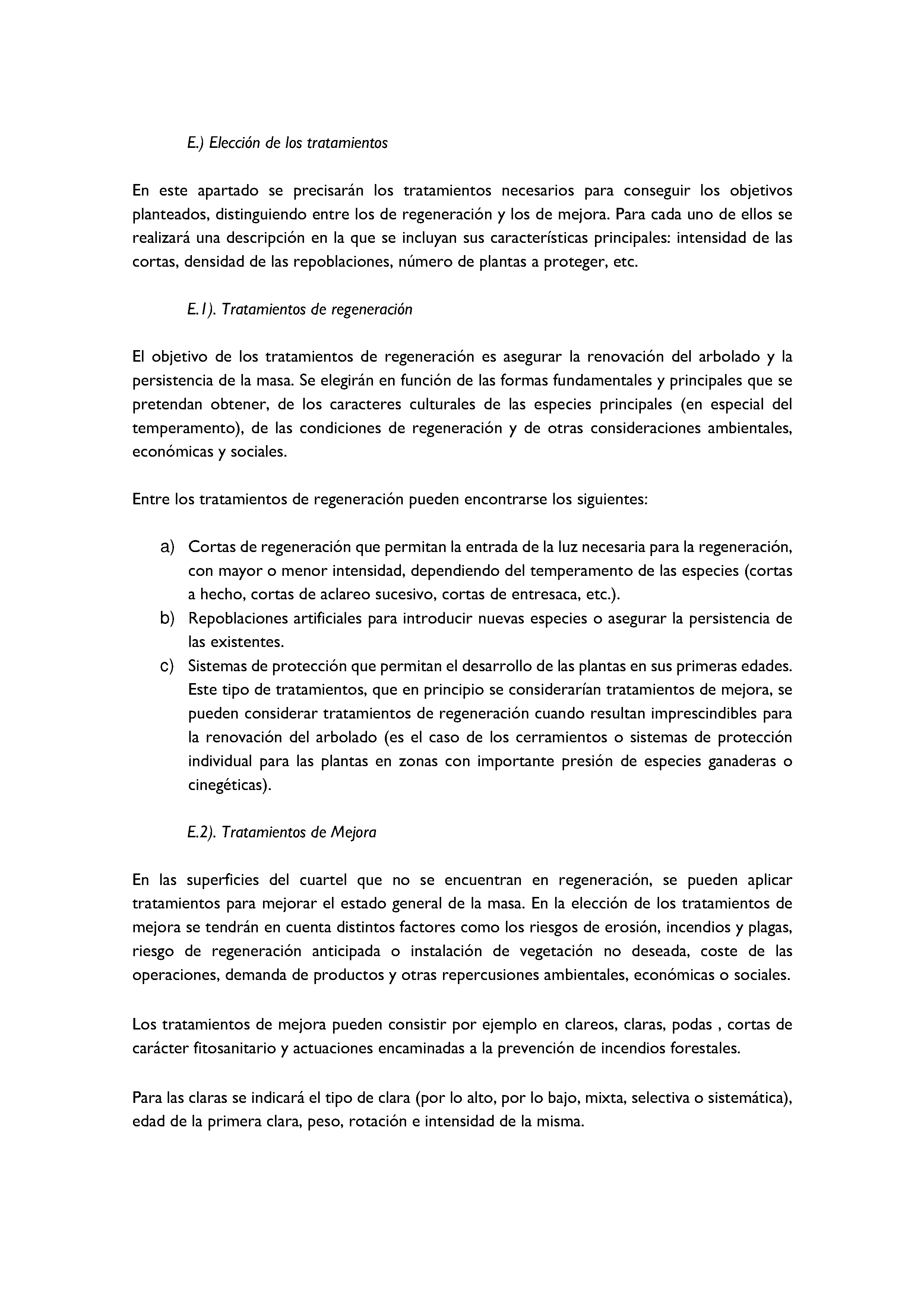 ANEXO - INSTRUCCIONES DE ORDENACIÓN DE LOS PROYECTOS DE ORDENACIÓN DE MONTES Pag 28
