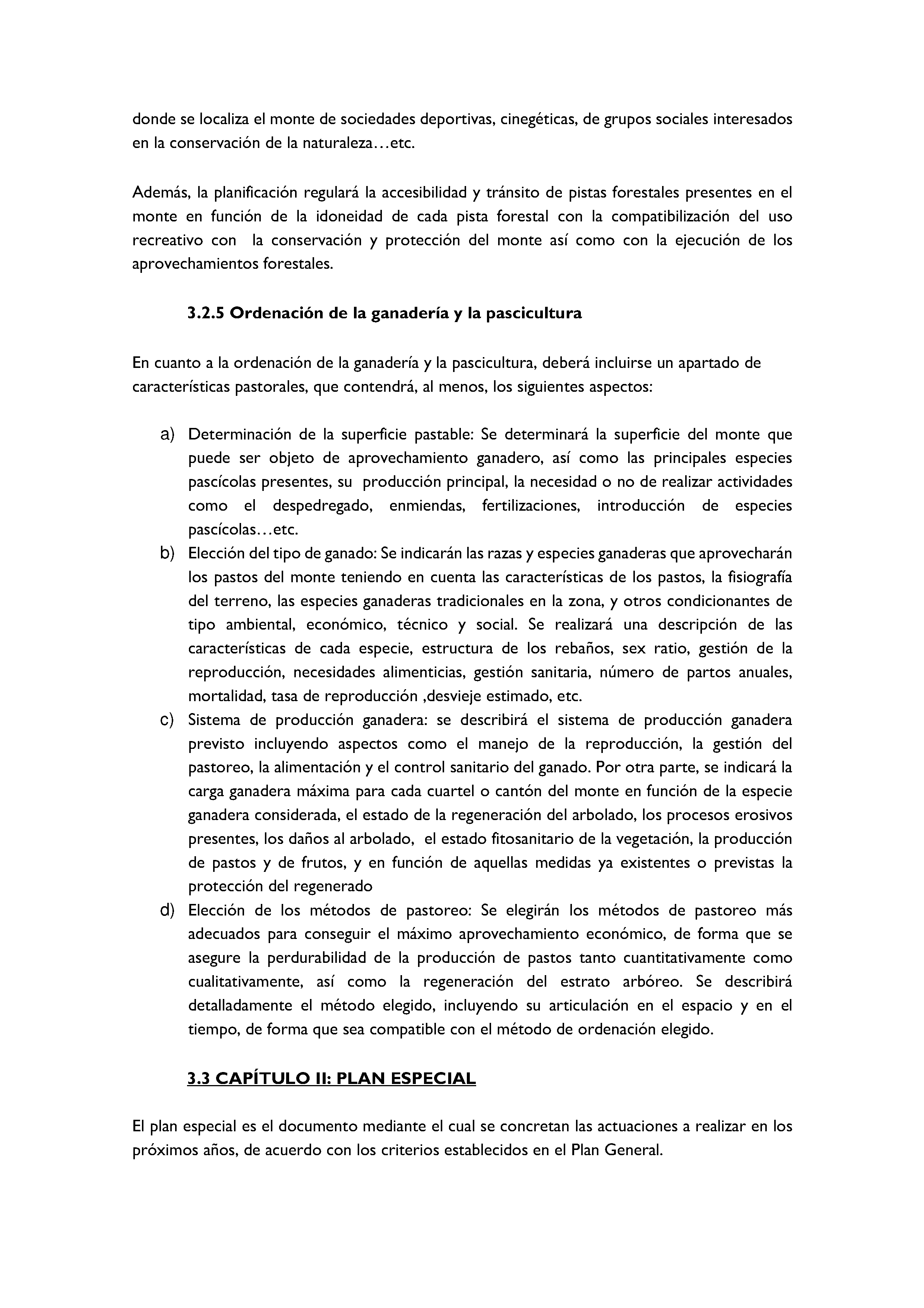 ANEXO - INSTRUCCIONES DE ORDENACIÓN DE LOS PROYECTOS DE ORDENACIÓN DE MONTES Pag 34