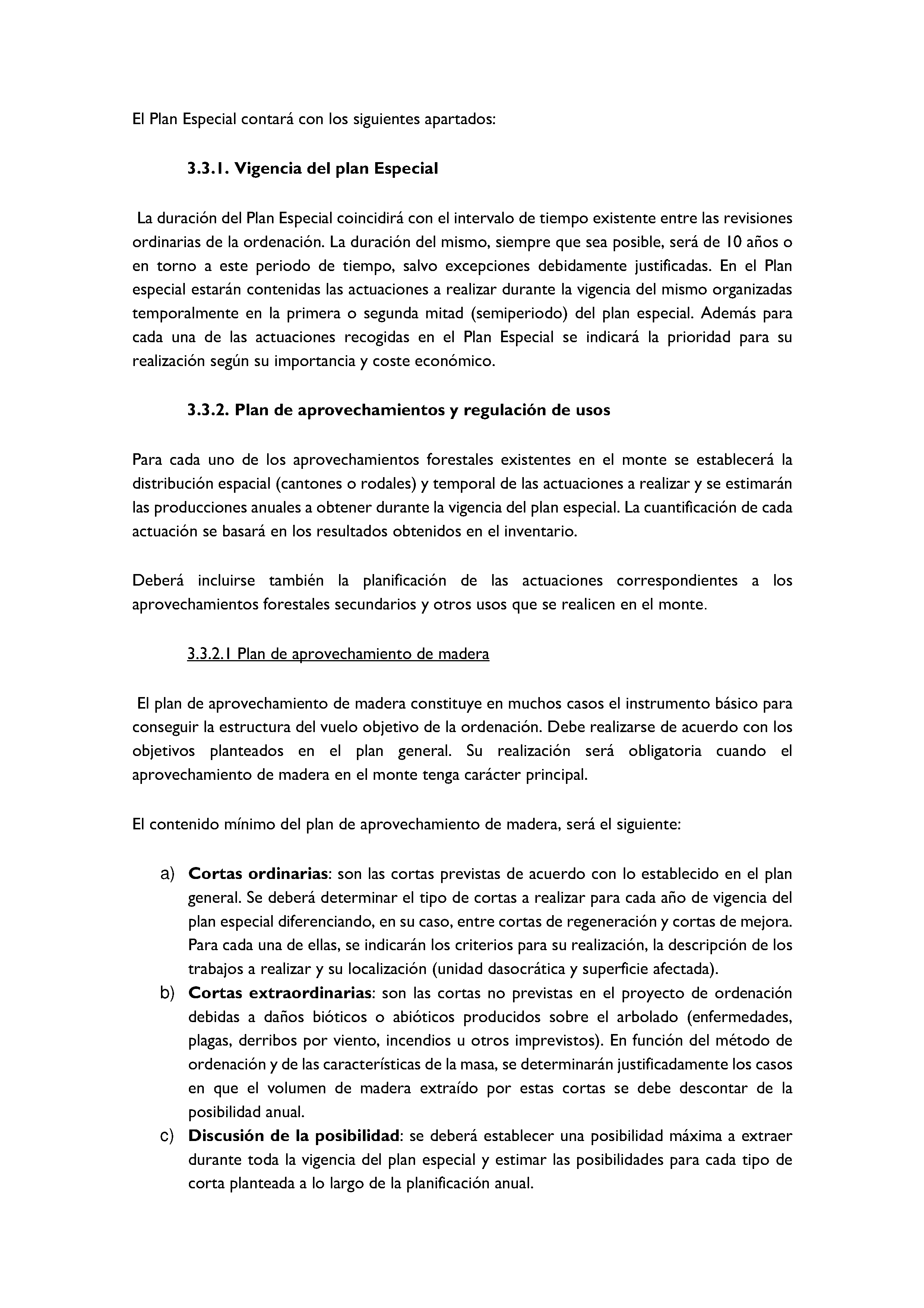 ANEXO - INSTRUCCIONES DE ORDENACIÓN DE LOS PROYECTOS DE ORDENACIÓN DE MONTES Pag 35