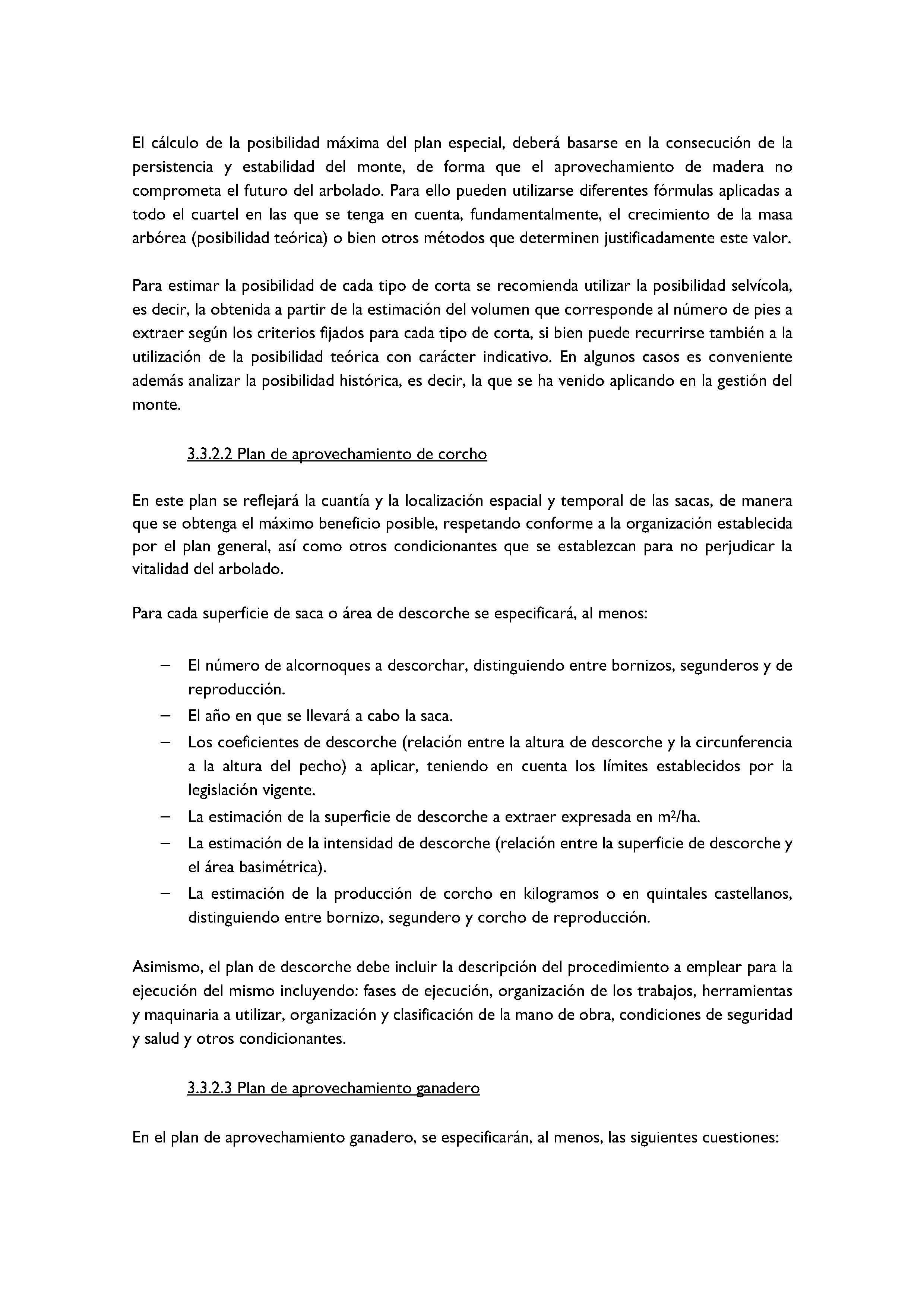 ANEXO - INSTRUCCIONES DE ORDENACIÓN DE LOS PROYECTOS DE ORDENACIÓN DE MONTES Pag 36