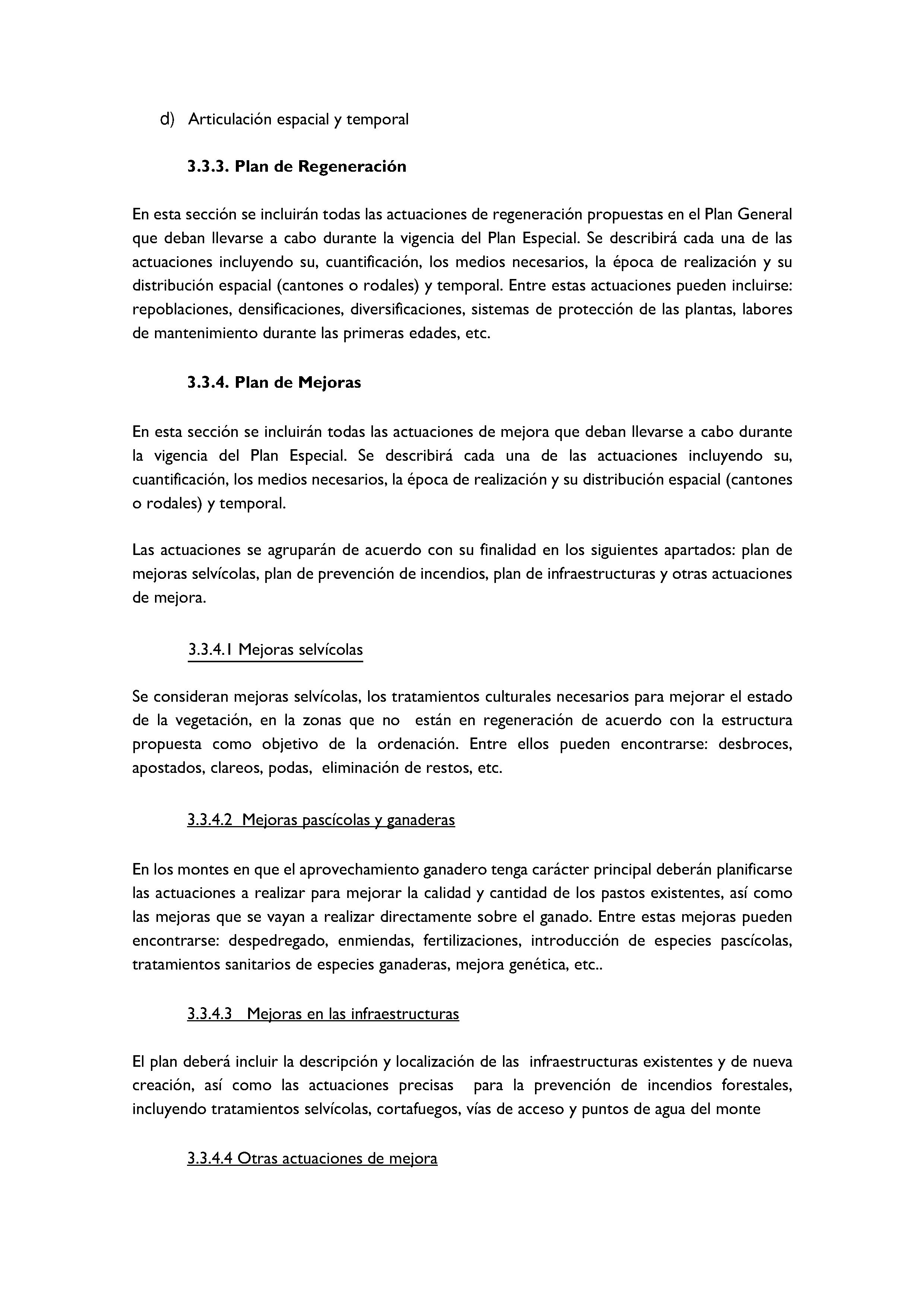ANEXO - INSTRUCCIONES DE ORDENACIÓN DE LOS PROYECTOS DE ORDENACIÓN DE MONTES Pag 39