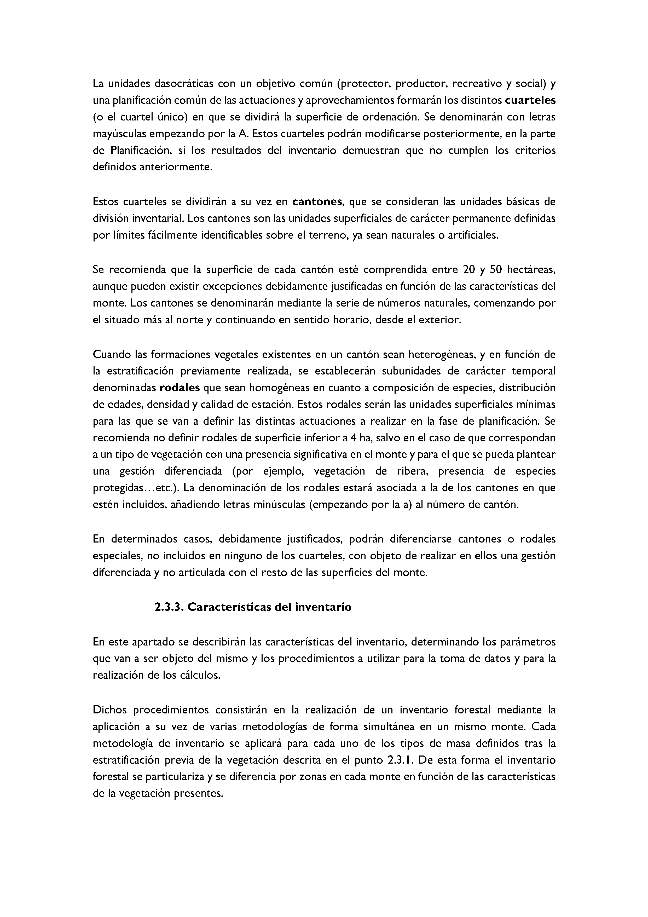 ANEXO - INSTRUCCIONES DE ORDENACIÓN DE LOS PROYECTOS DE ORDENACIÓN DE MONTES Pag 51