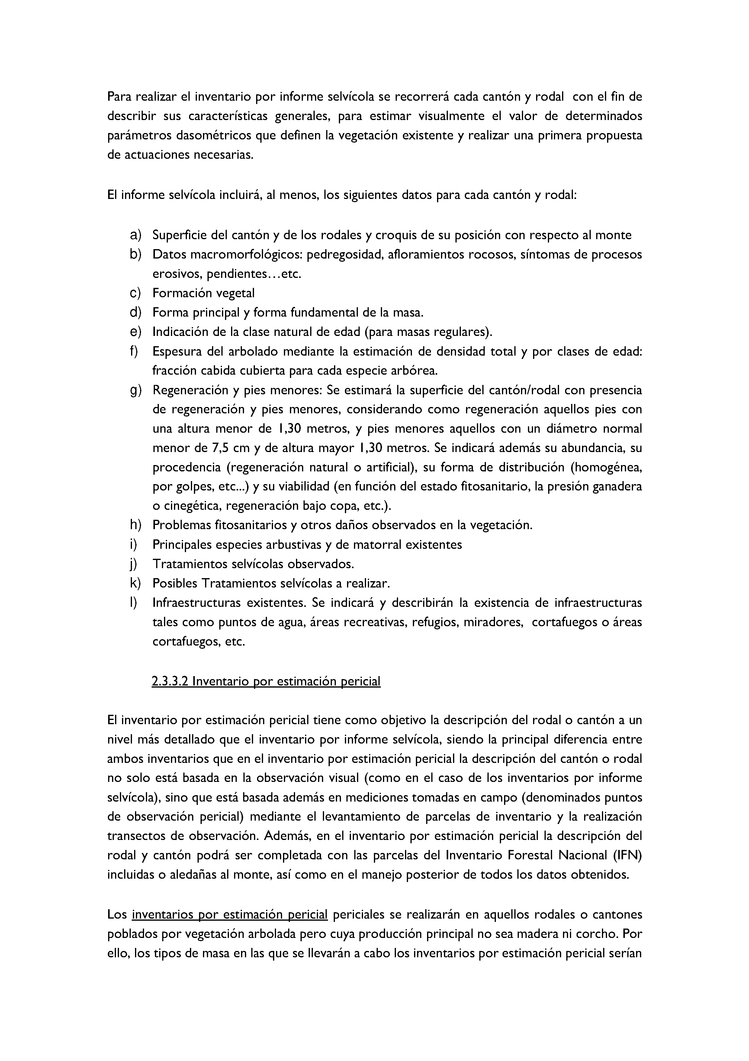 ANEXO - INSTRUCCIONES DE ORDENACIÓN DE LOS PROYECTOS DE ORDENACIÓN DE MONTES Pag 53