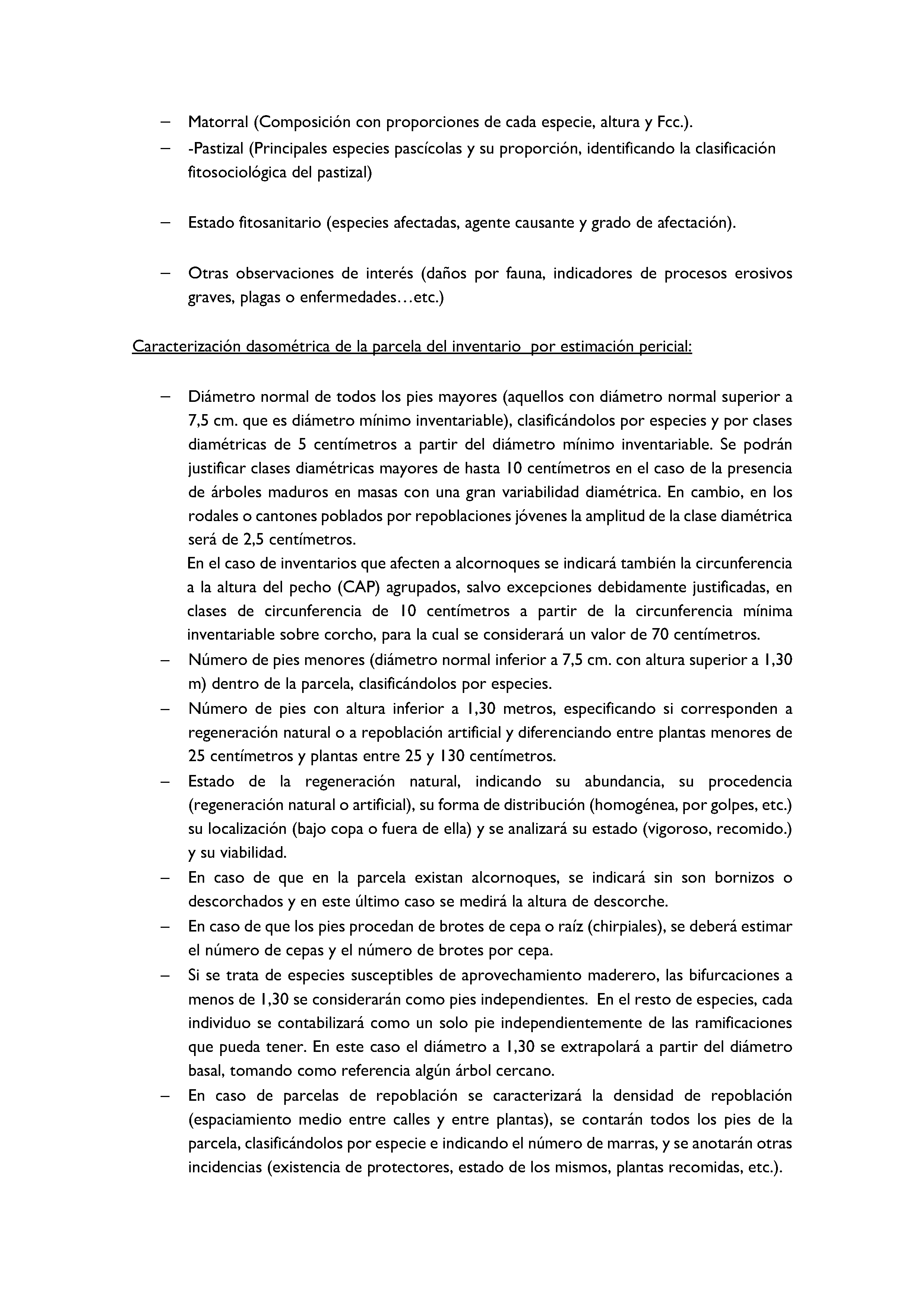 ANEXO - INSTRUCCIONES DE ORDENACIÓN DE LOS PROYECTOS DE ORDENACIÓN DE MONTES Pag 55