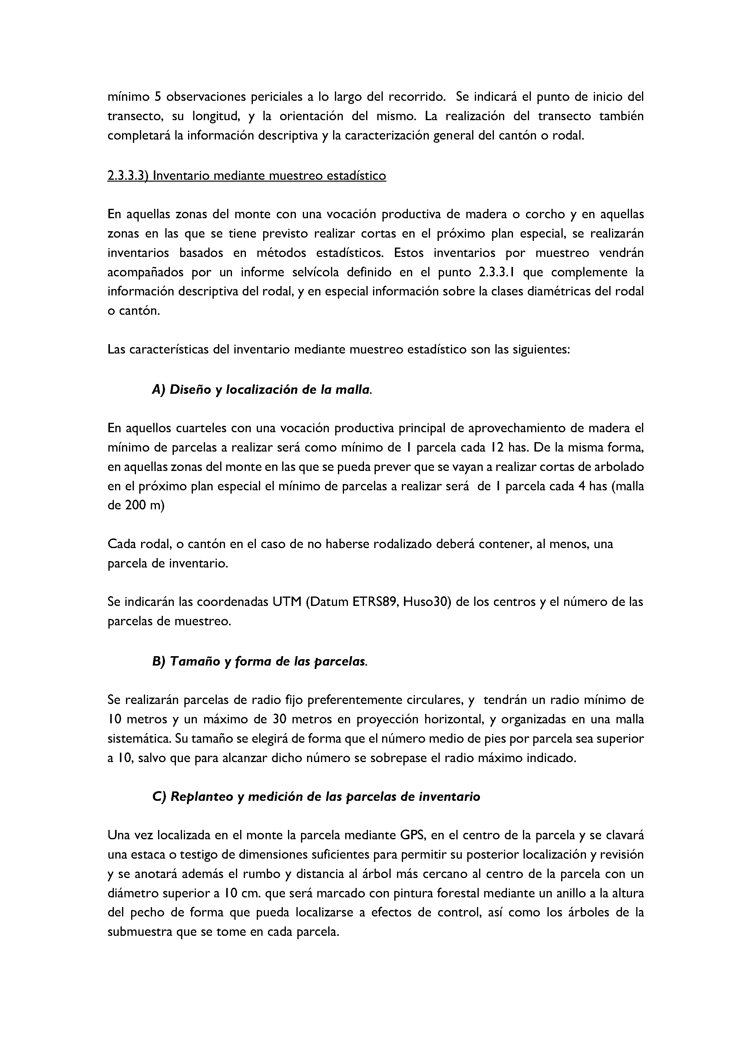 ANEXO - INSTRUCCIONES DE ORDENACIÓN DE LOS PROYECTOS DE ORDENACIÓN DE MONTES Pag 57