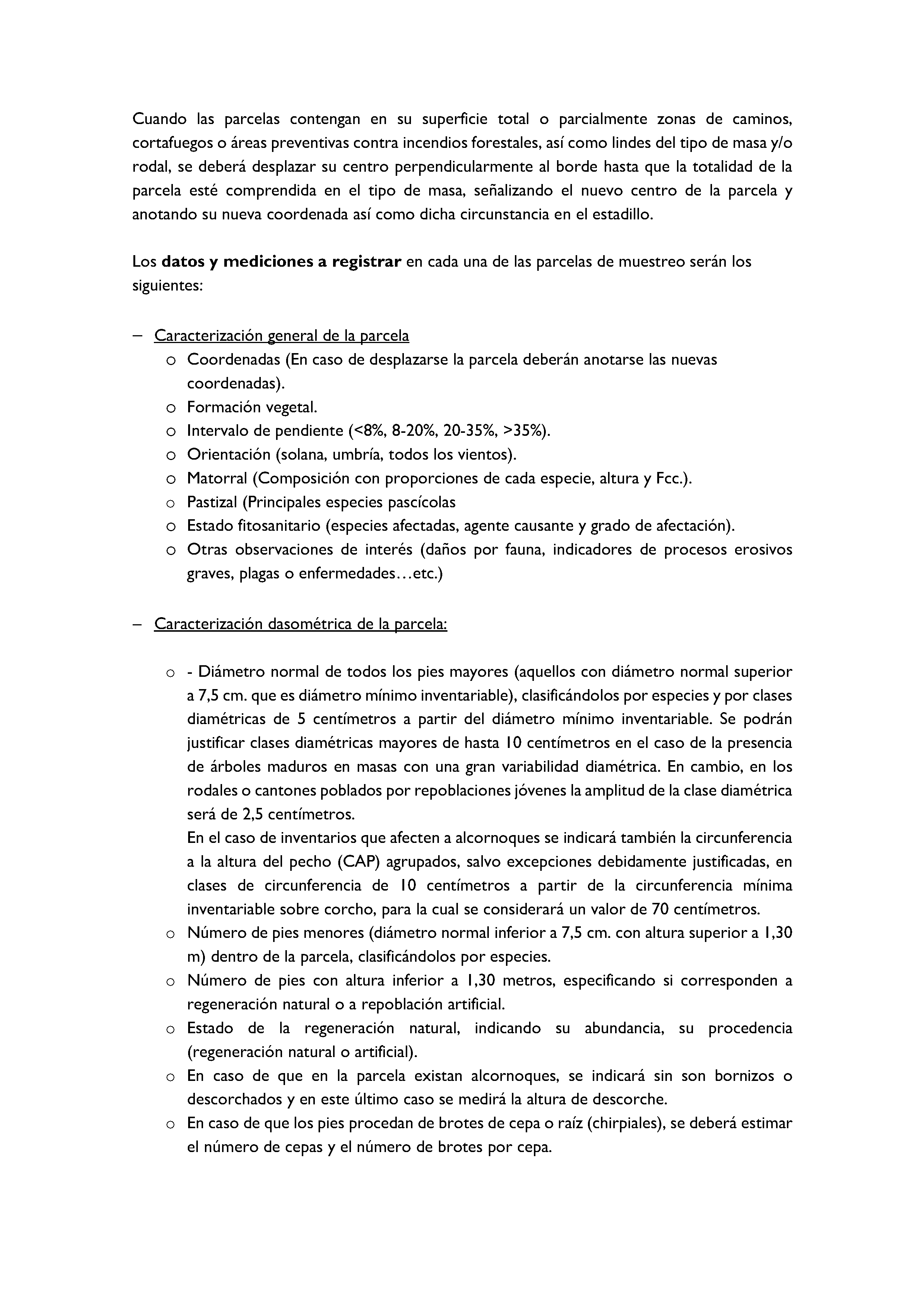 ANEXO - INSTRUCCIONES DE ORDENACIÓN DE LOS PROYECTOS DE ORDENACIÓN DE MONTES Pag 58