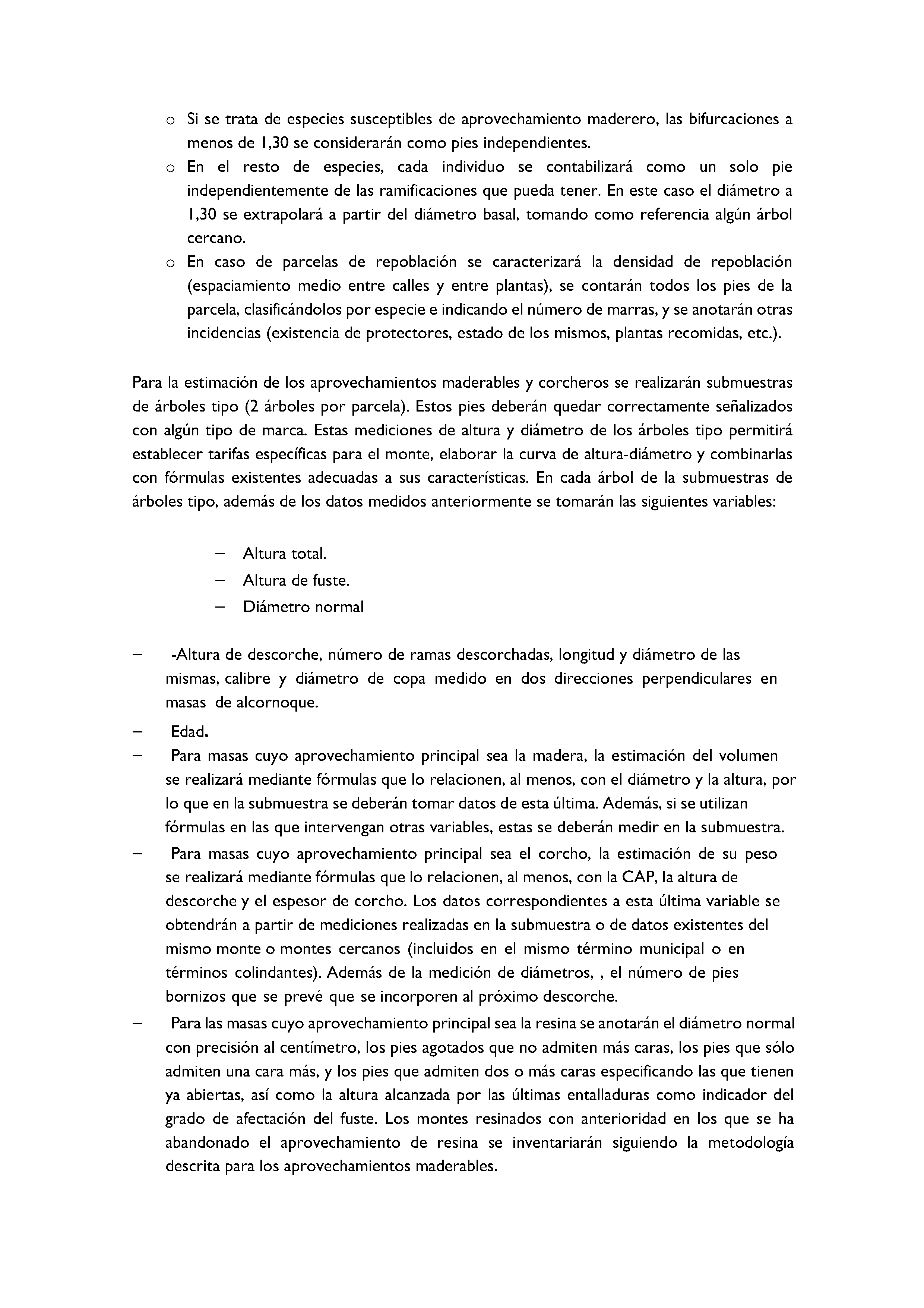 ANEXO - INSTRUCCIONES DE ORDENACIÓN DE LOS PROYECTOS DE ORDENACIÓN DE MONTES Pag 59