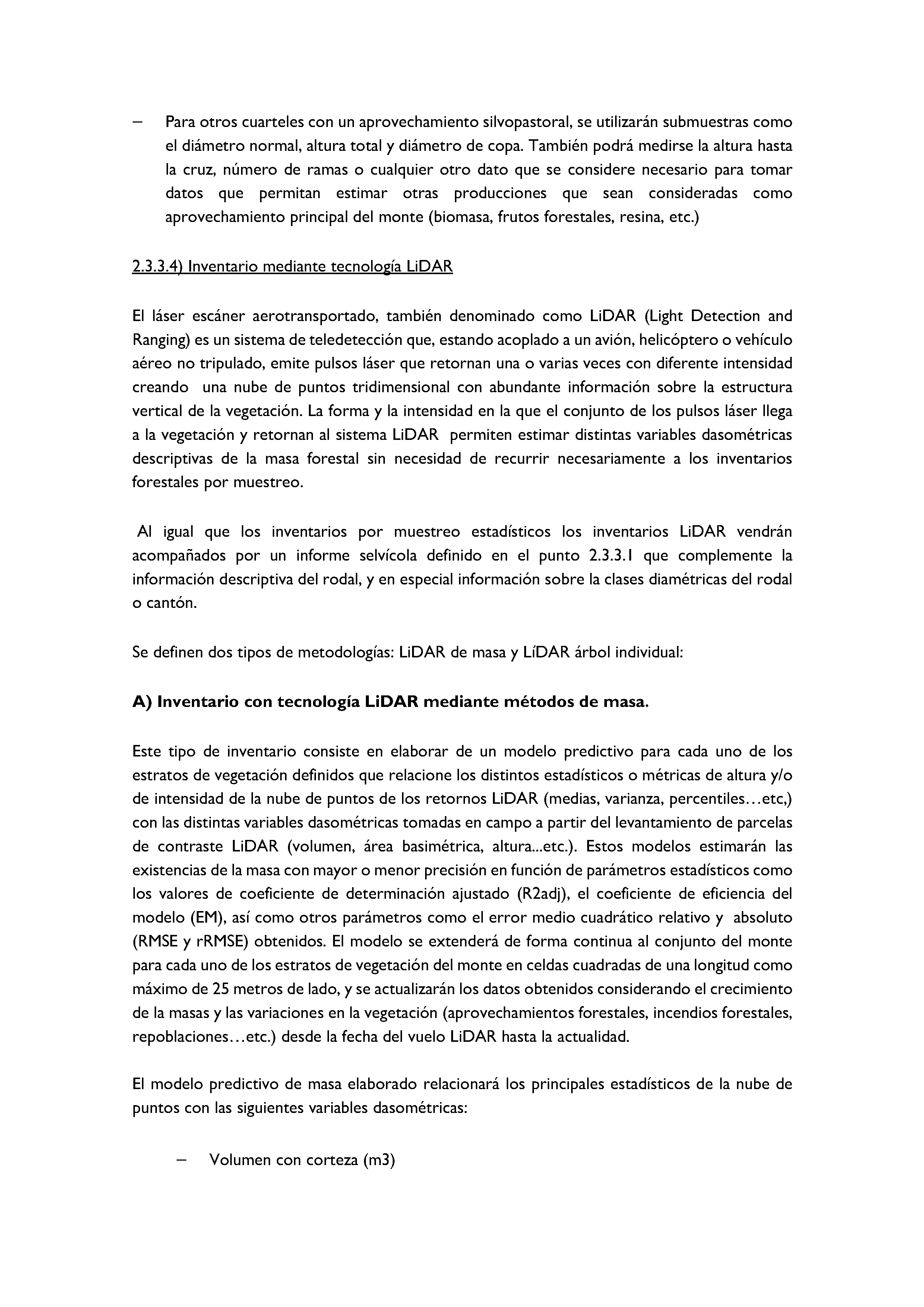 ANEXO - INSTRUCCIONES DE ORDENACIÓN DE LOS PROYECTOS DE ORDENACIÓN DE MONTES Pag 60