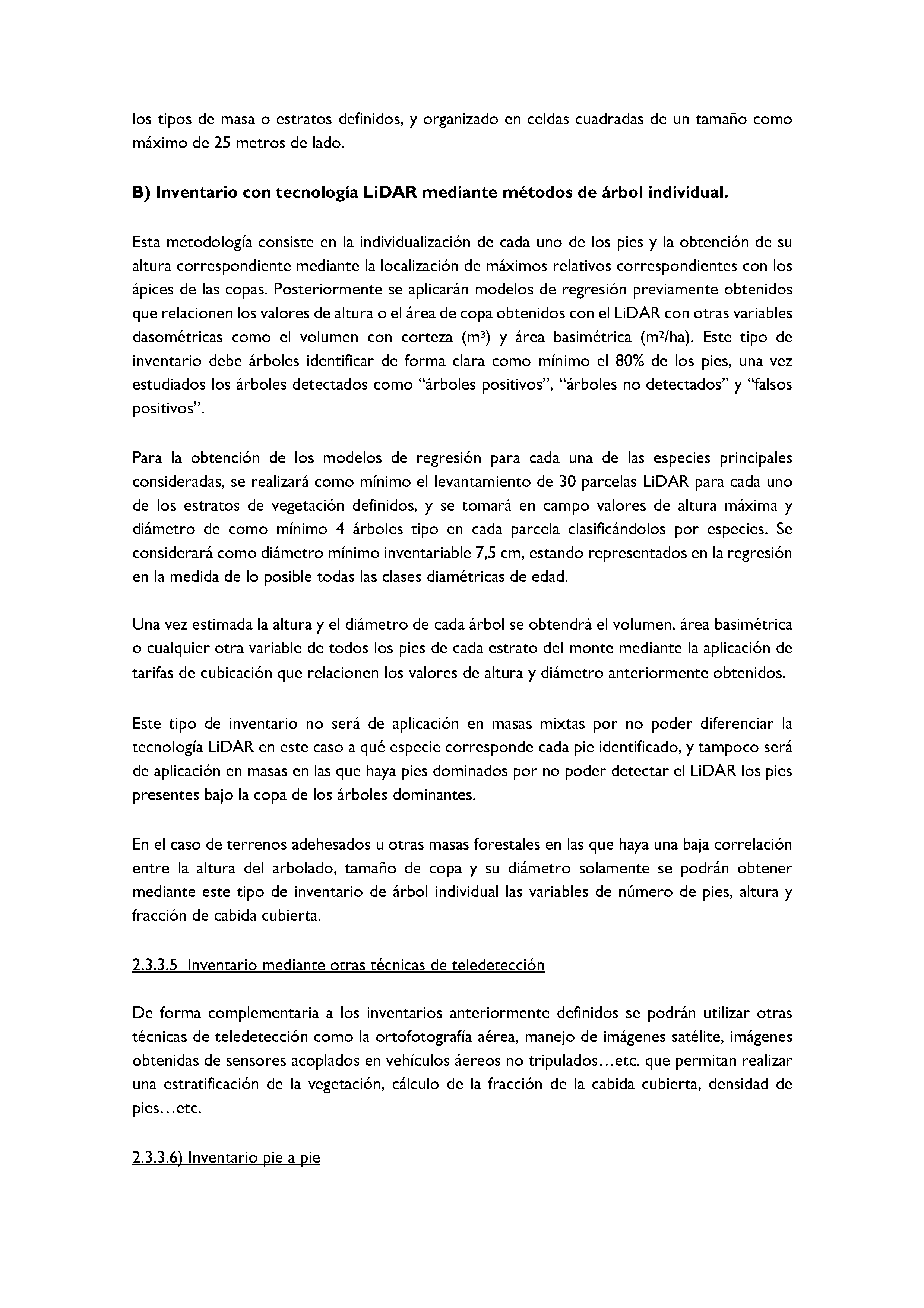 ANEXO - INSTRUCCIONES DE ORDENACIÓN DE LOS PROYECTOS DE ORDENACIÓN DE MONTES Pag 62