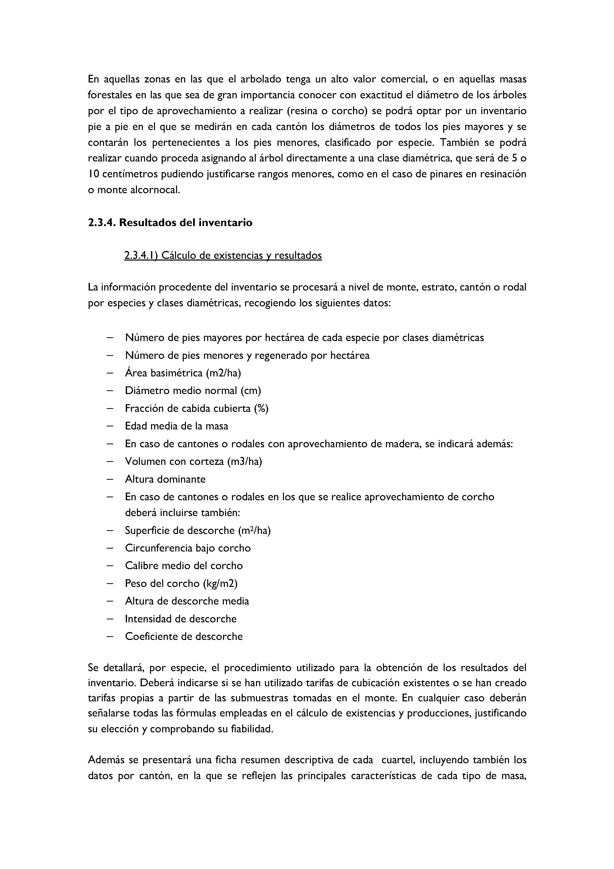ANEXO - INSTRUCCIONES DE ORDENACIÓN DE LOS PROYECTOS DE ORDENACIÓN DE MONTES Pag 63