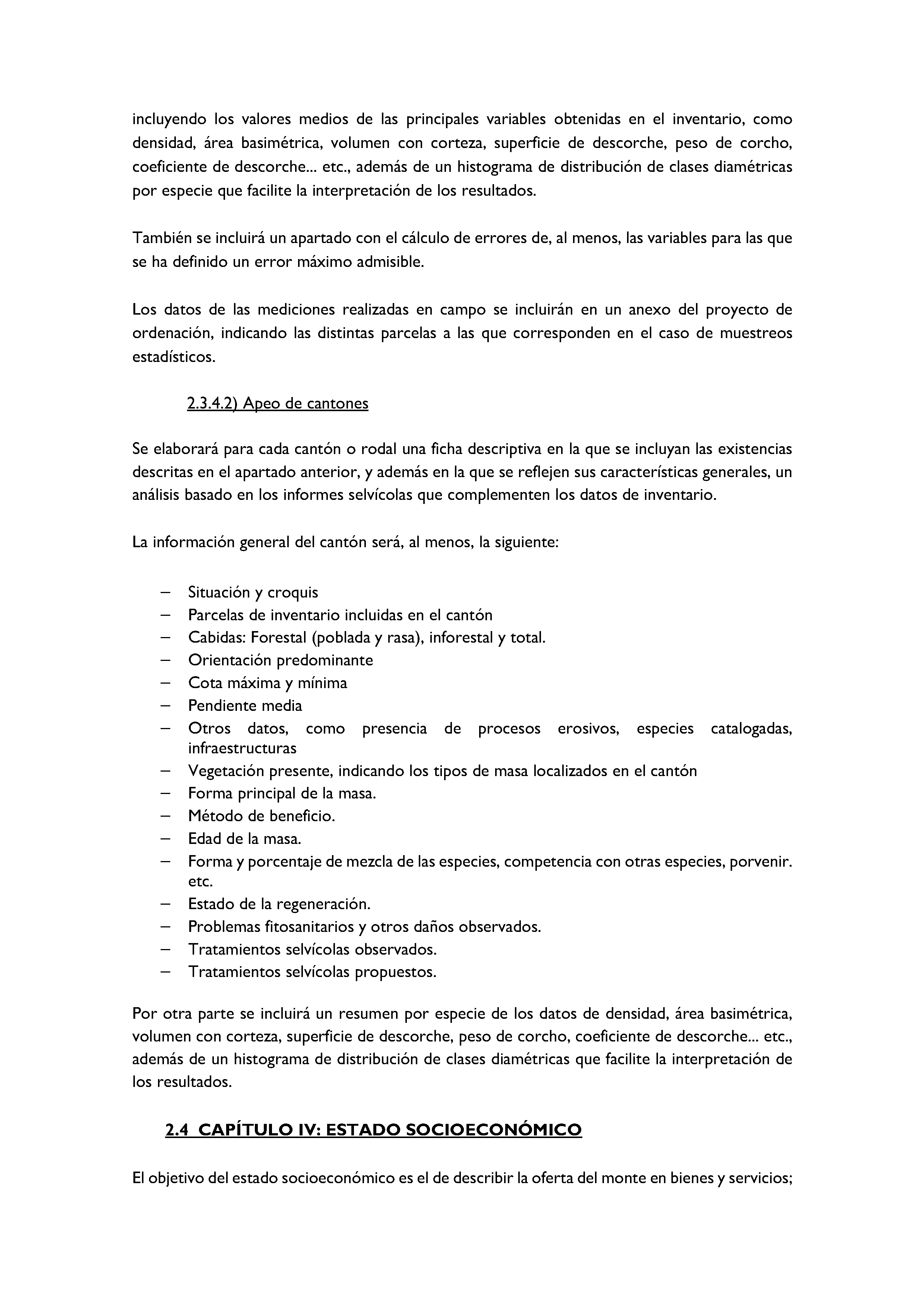 ANEXO - INSTRUCCIONES DE ORDENACIÓN DE LOS PROYECTOS DE ORDENACIÓN DE MONTES Pag 64