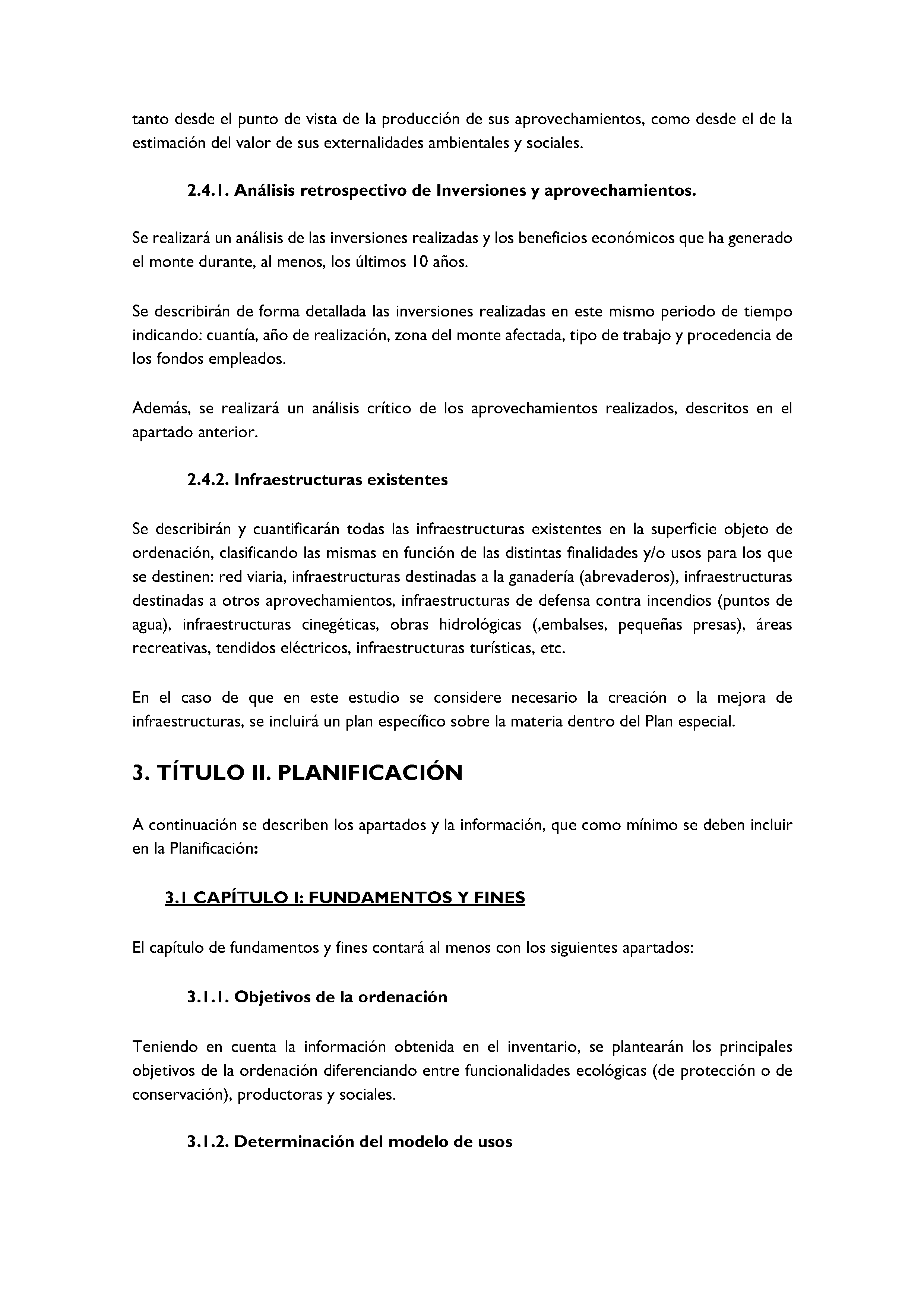 ANEXO - INSTRUCCIONES DE ORDENACIÓN DE LOS PROYECTOS DE ORDENACIÓN DE MONTES Pag 65