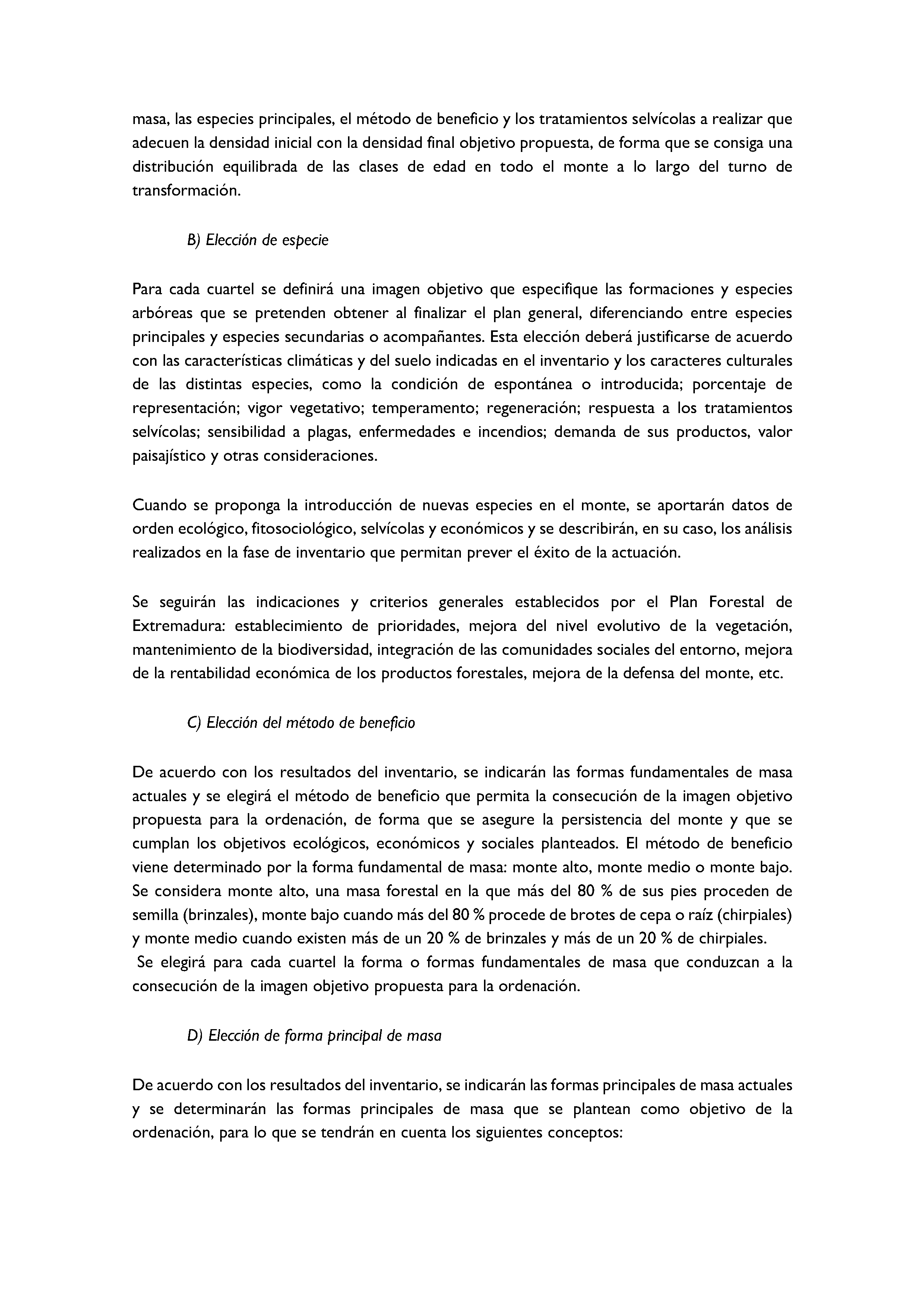 ANEXO - INSTRUCCIONES DE ORDENACIÓN DE LOS PROYECTOS DE ORDENACIÓN DE MONTES Pag 67