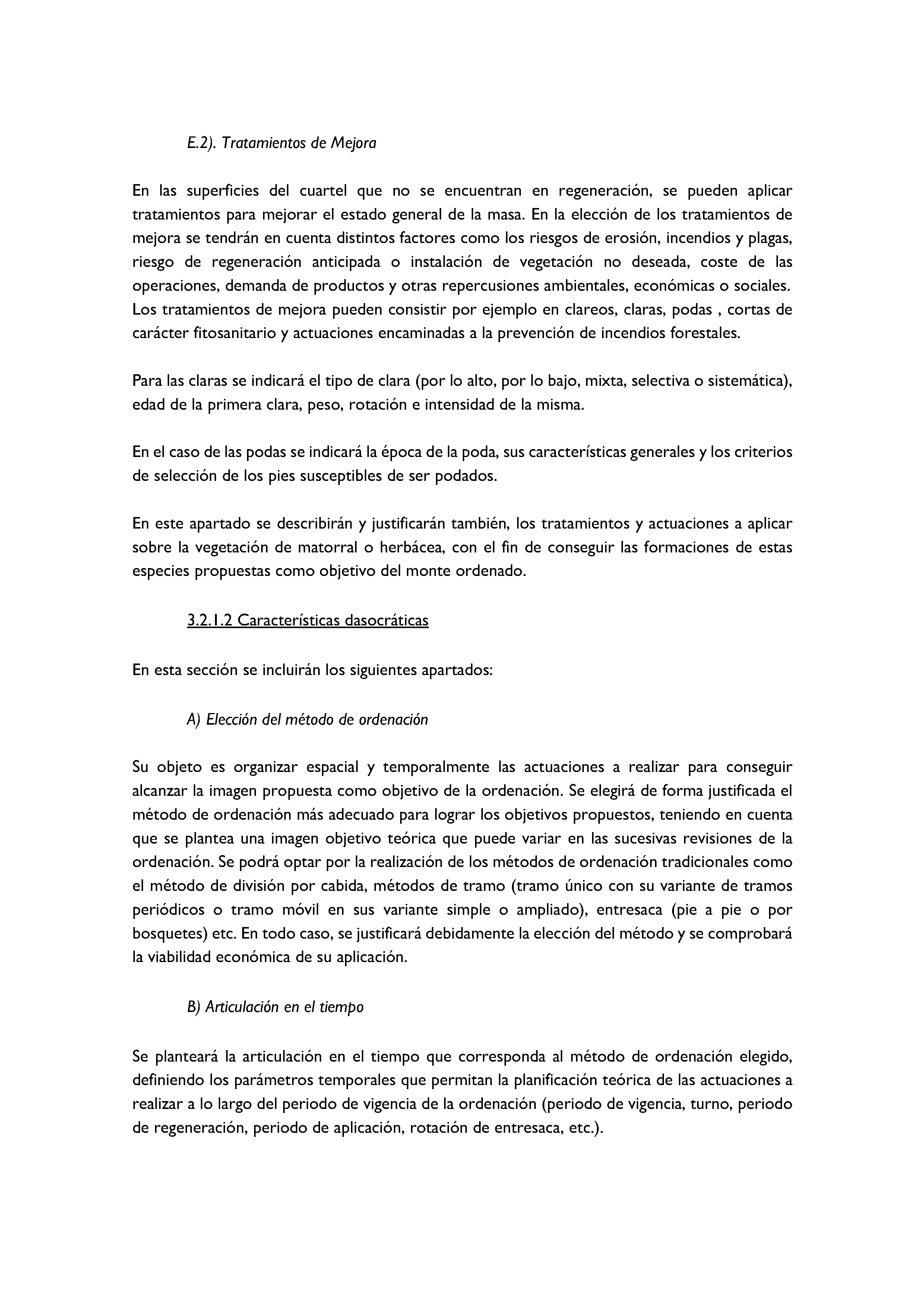 ANEXO - INSTRUCCIONES DE ORDENACIÓN DE LOS PROYECTOS DE ORDENACIÓN DE MONTES Pag 69