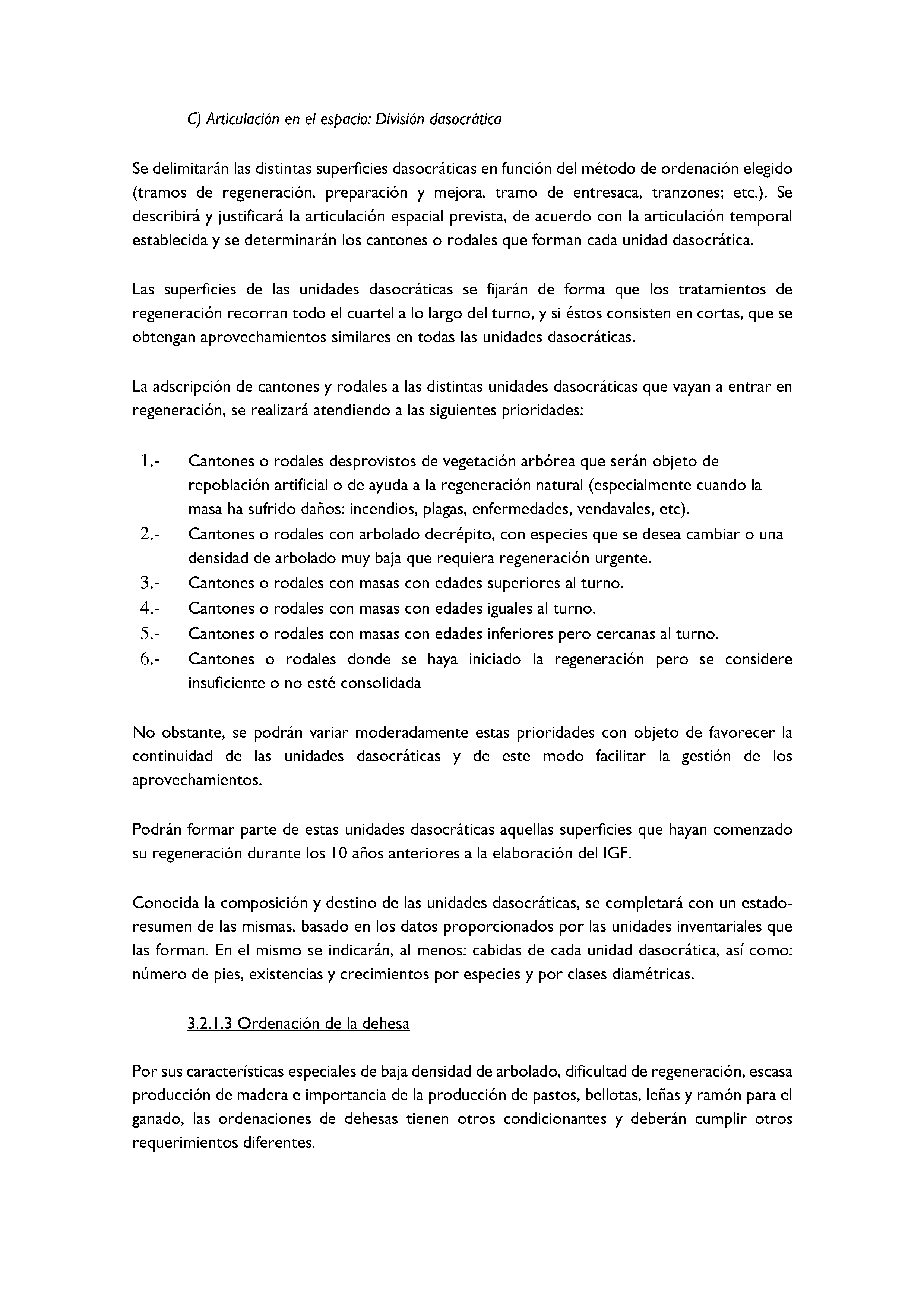 ANEXO - INSTRUCCIONES DE ORDENACIÓN DE LOS PROYECTOS DE ORDENACIÓN DE MONTES Pag 70