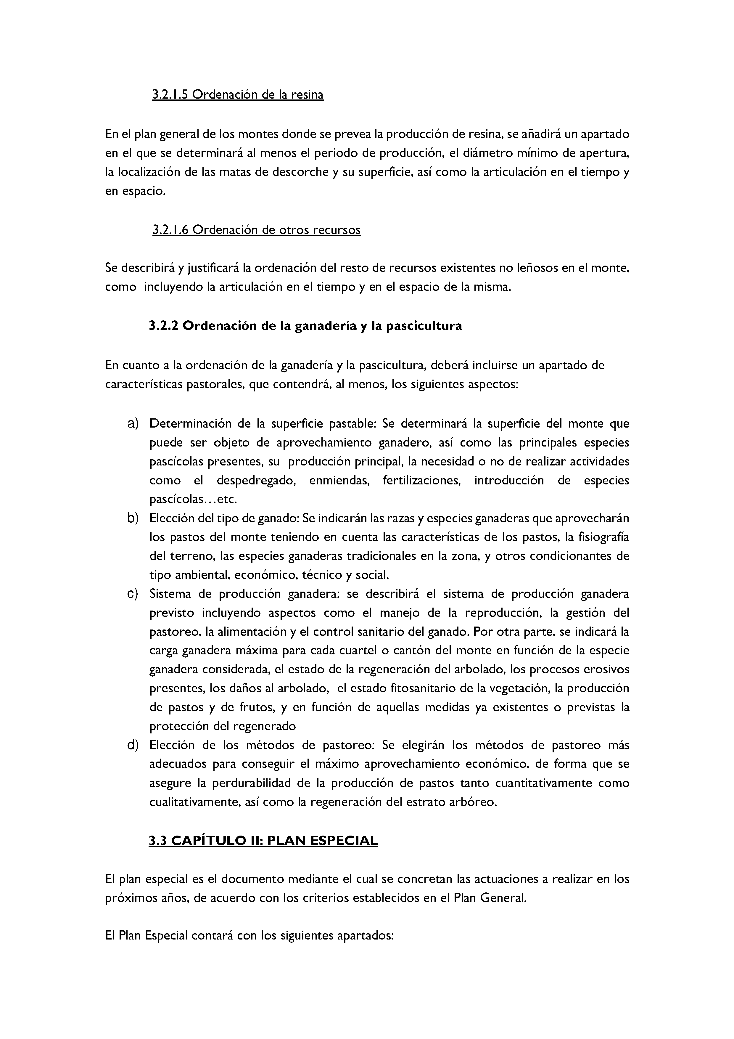 ANEXO - INSTRUCCIONES DE ORDENACIÓN DE LOS PROYECTOS DE ORDENACIÓN DE MONTES Pag 72