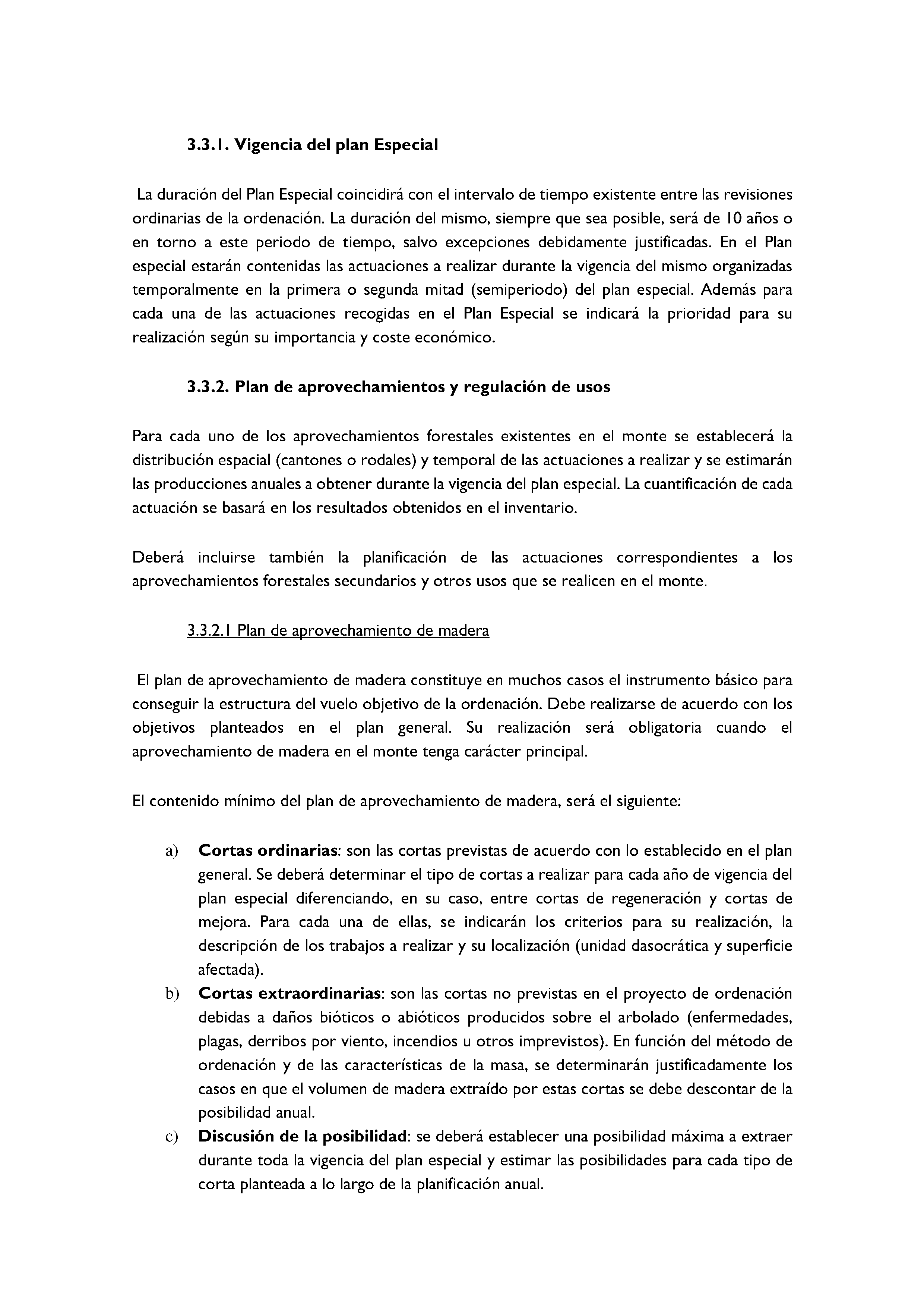 ANEXO - INSTRUCCIONES DE ORDENACIÓN DE LOS PROYECTOS DE ORDENACIÓN DE MONTES Pag 73