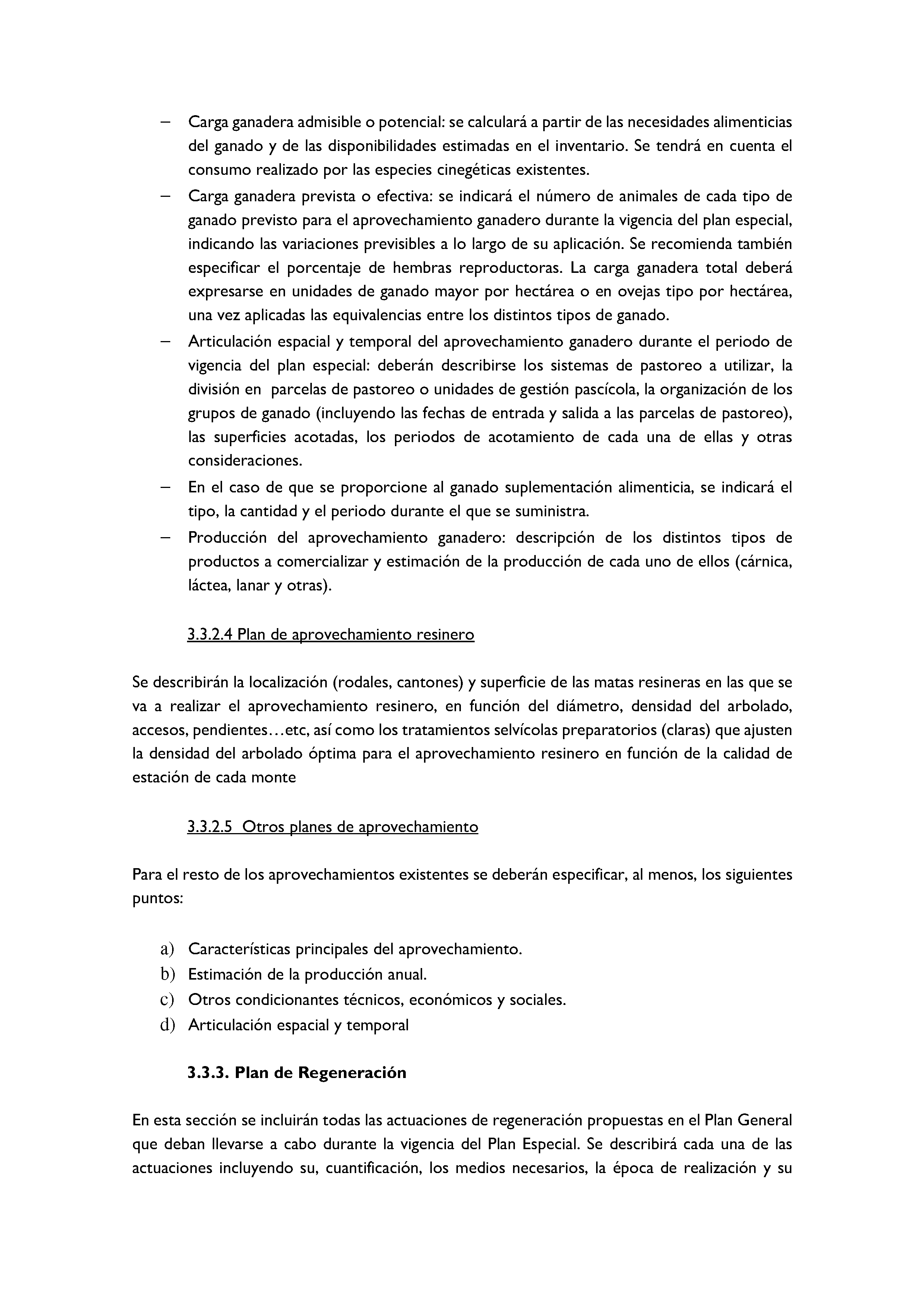 ANEXO - INSTRUCCIONES DE ORDENACIÓN DE LOS PROYECTOS DE ORDENACIÓN DE MONTES Pag 75