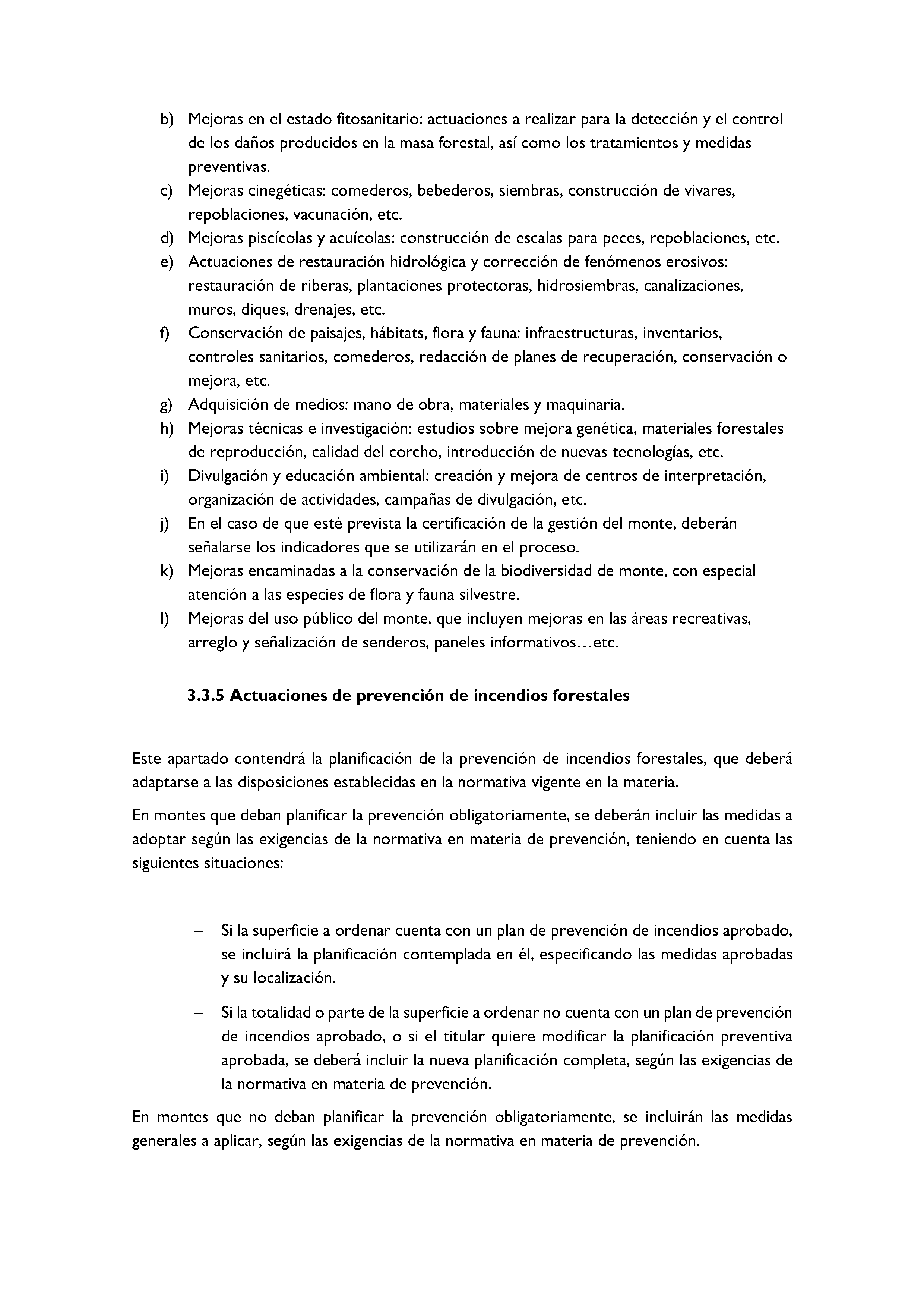 ANEXO - INSTRUCCIONES DE ORDENACIÓN DE LOS PROYECTOS DE ORDENACIÓN DE MONTES Pag 77