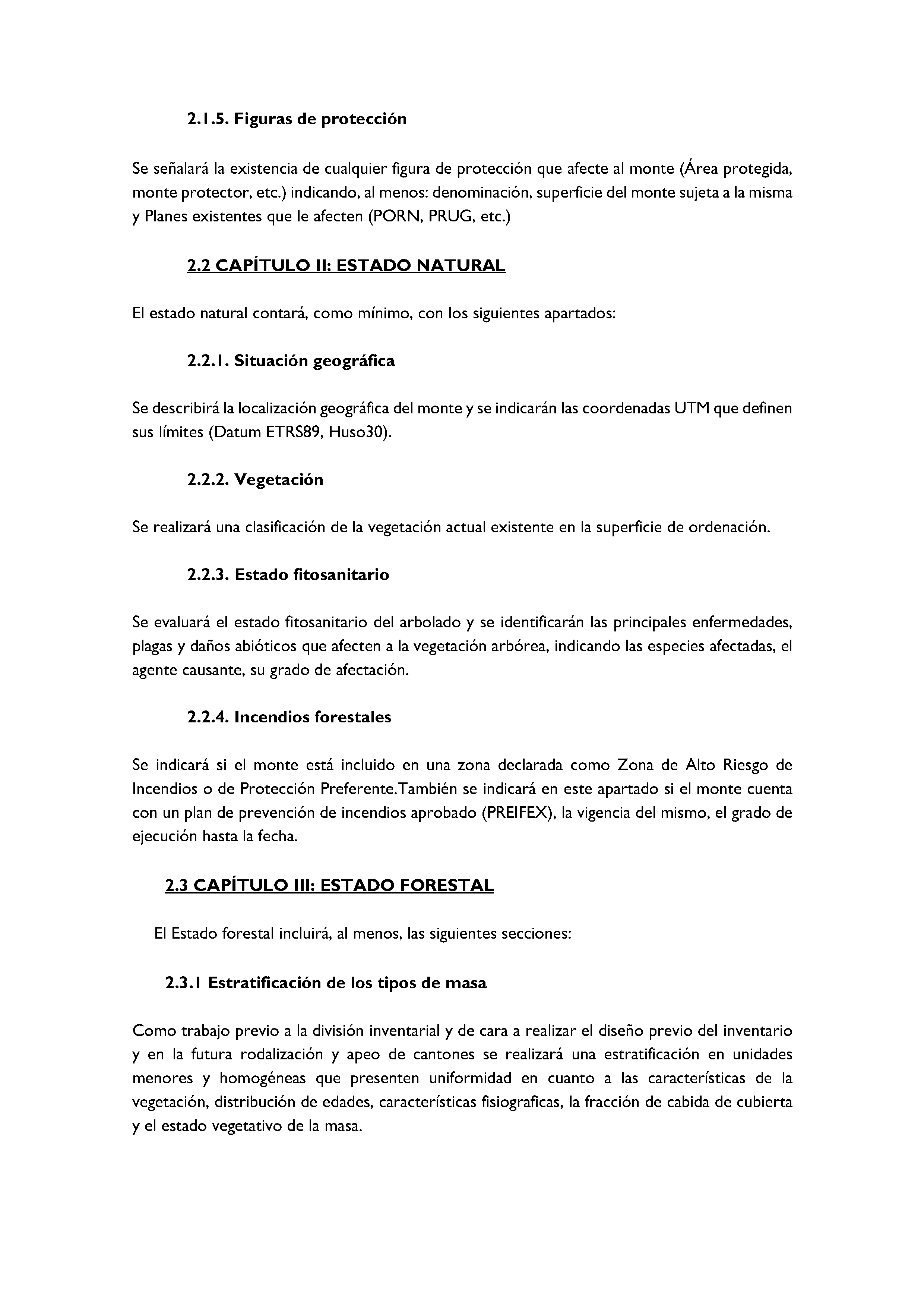 ANEXO - INSTRUCCIONES DE ORDENACIÓN DE LOS PROYECTOS DE ORDENACIÓN DE MONTES Pag 84
