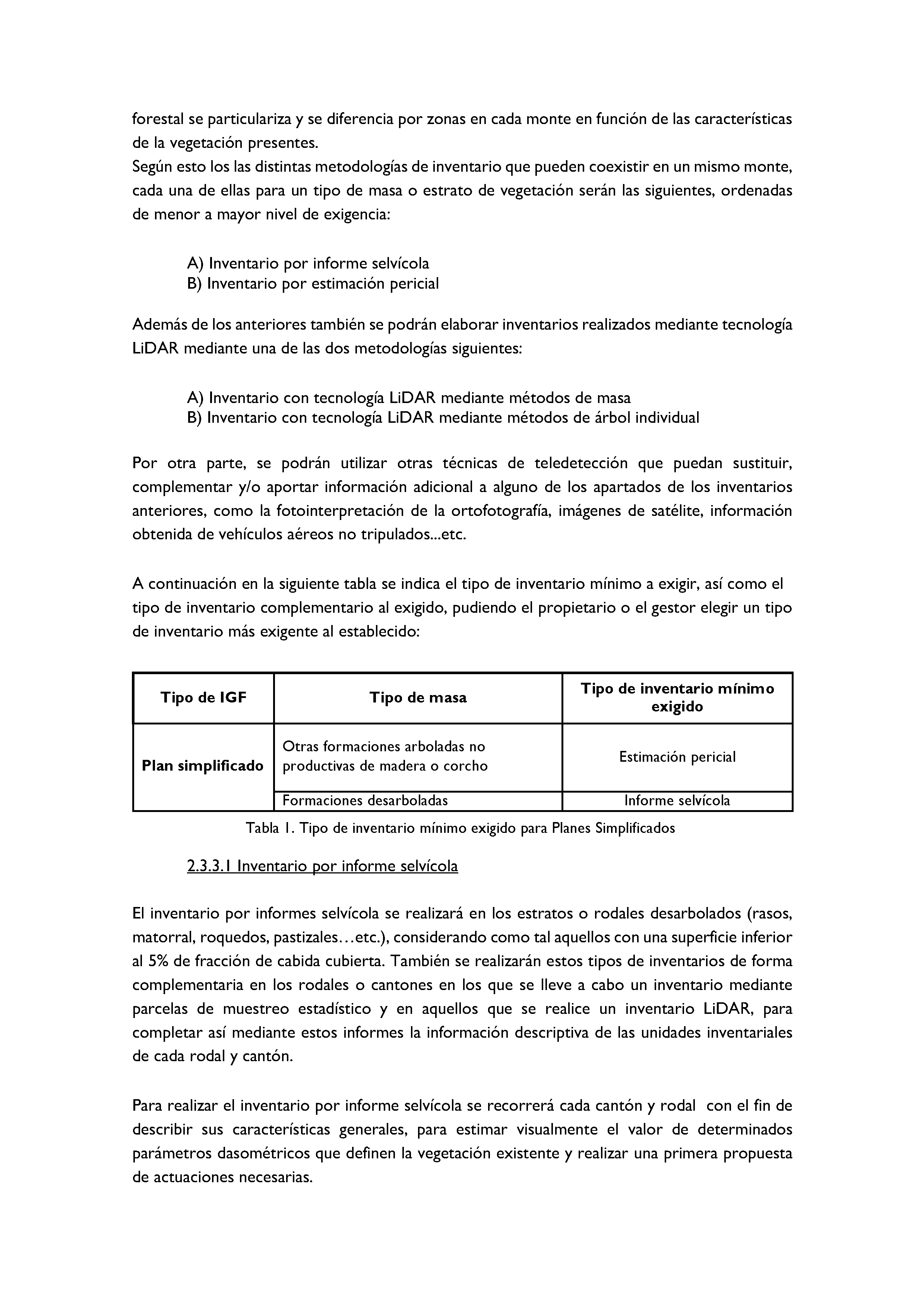 ANEXO - INSTRUCCIONES DE ORDENACIÓN DE LOS PROYECTOS DE ORDENACIÓN DE MONTES Pag 86